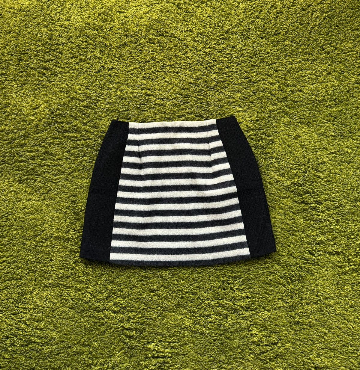 Balenciaga × Designer Balenciaga 2000s archive vintage striped wool mini skirt Size 26" / US 2 / IT 38 - 1 Thumbnail