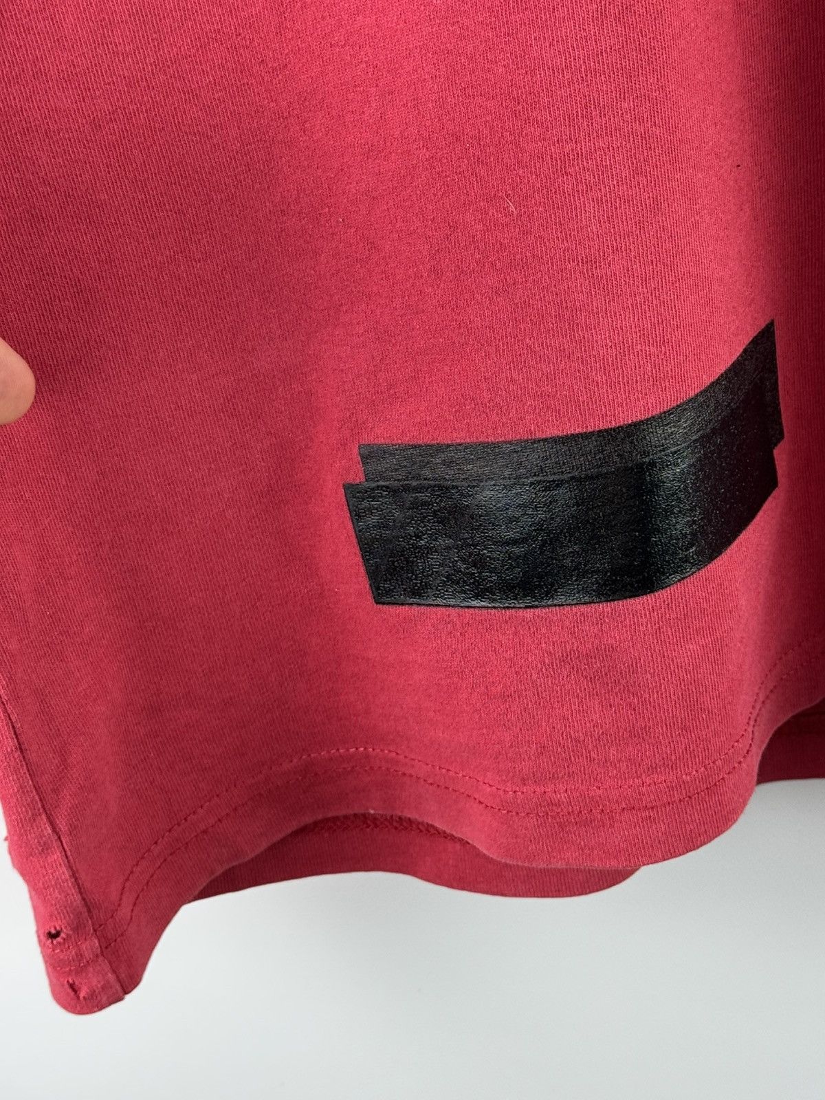 Off-White x Champion Virgil Abloh T-Shirt Red 2013