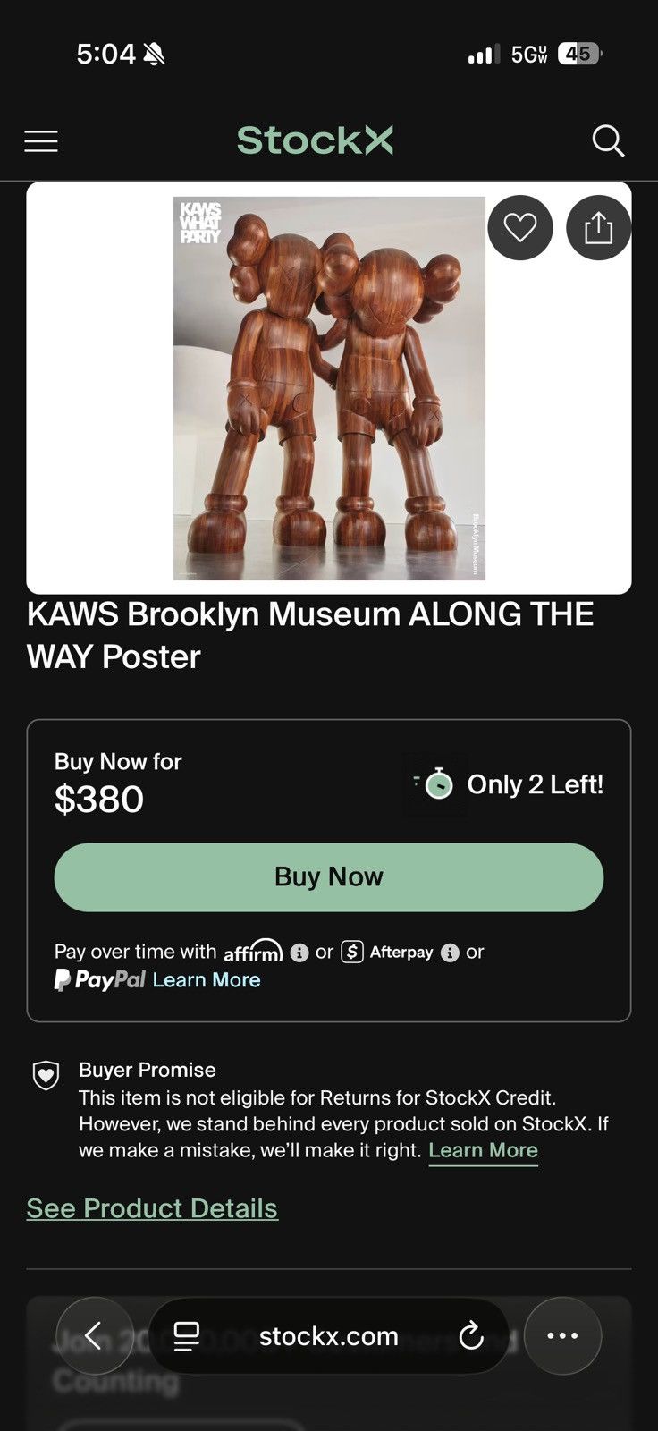 Kaws KAWS Brooklyn Museum ALONG THE WAY Poster Size 26 - 1 Thumbnail