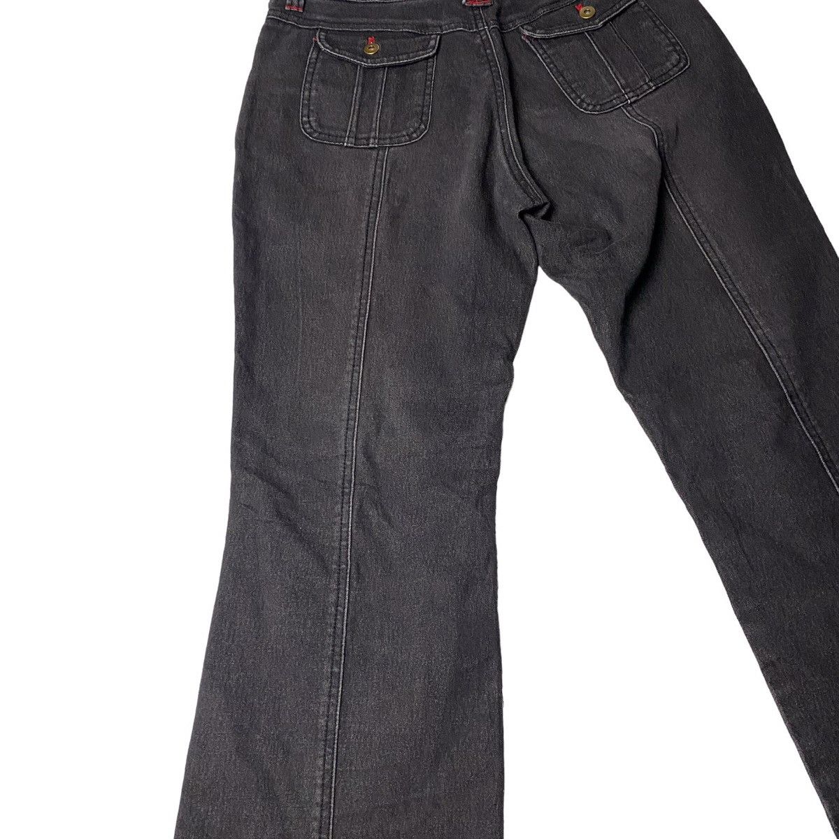If Six Was Nine Flared Lowrise Washed Straight Cut Jeans Size US 28 / EU 44 - 12 Thumbnail