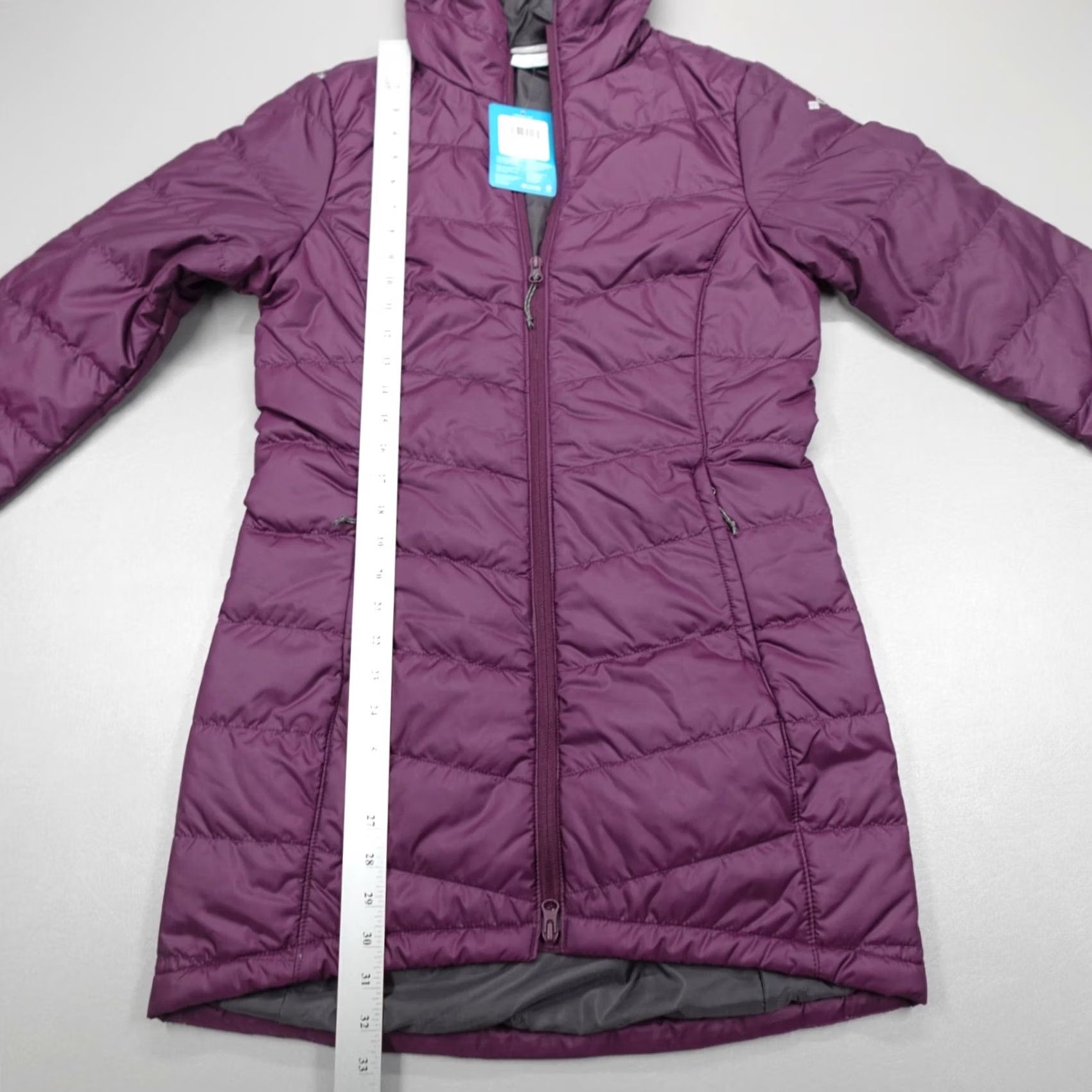 Vintage Columbia Jacket Women Parka Hooded Long Purple XS Waitsburg Ridge XK1684-522 Water Resistant Wind-Resistant Zipped Pockets Logo Size XS / US 0-2 / IT 36-38 - 5 Thumbnail