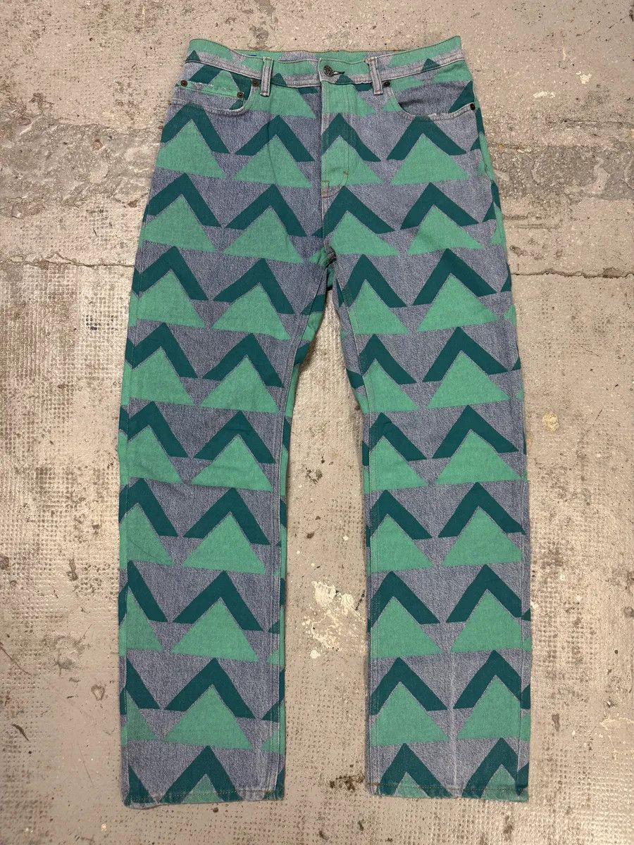 Acne Studios Acne Studios Bla Konst Land Print Denim Jeans Size US 31 - 6 Thumbnail