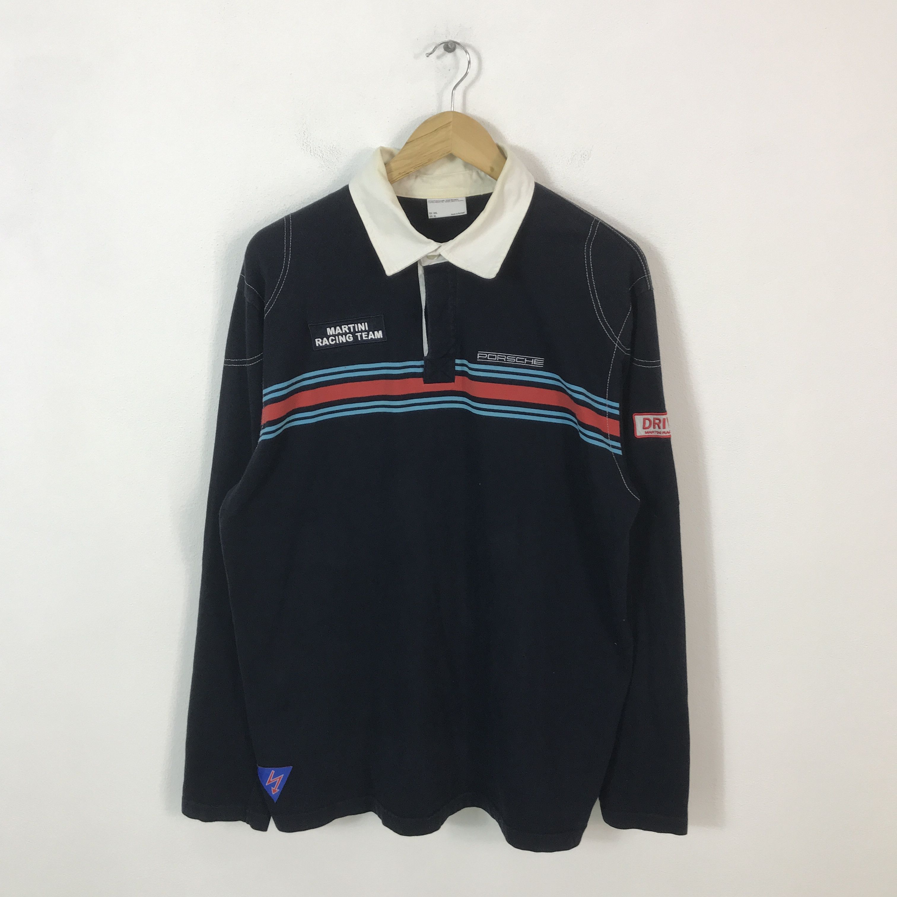 Porsche Design Vintage Porsche Design Martini racing team Polo Shirt Size US XL / EU 56 / 4 - 1 Thumbnail