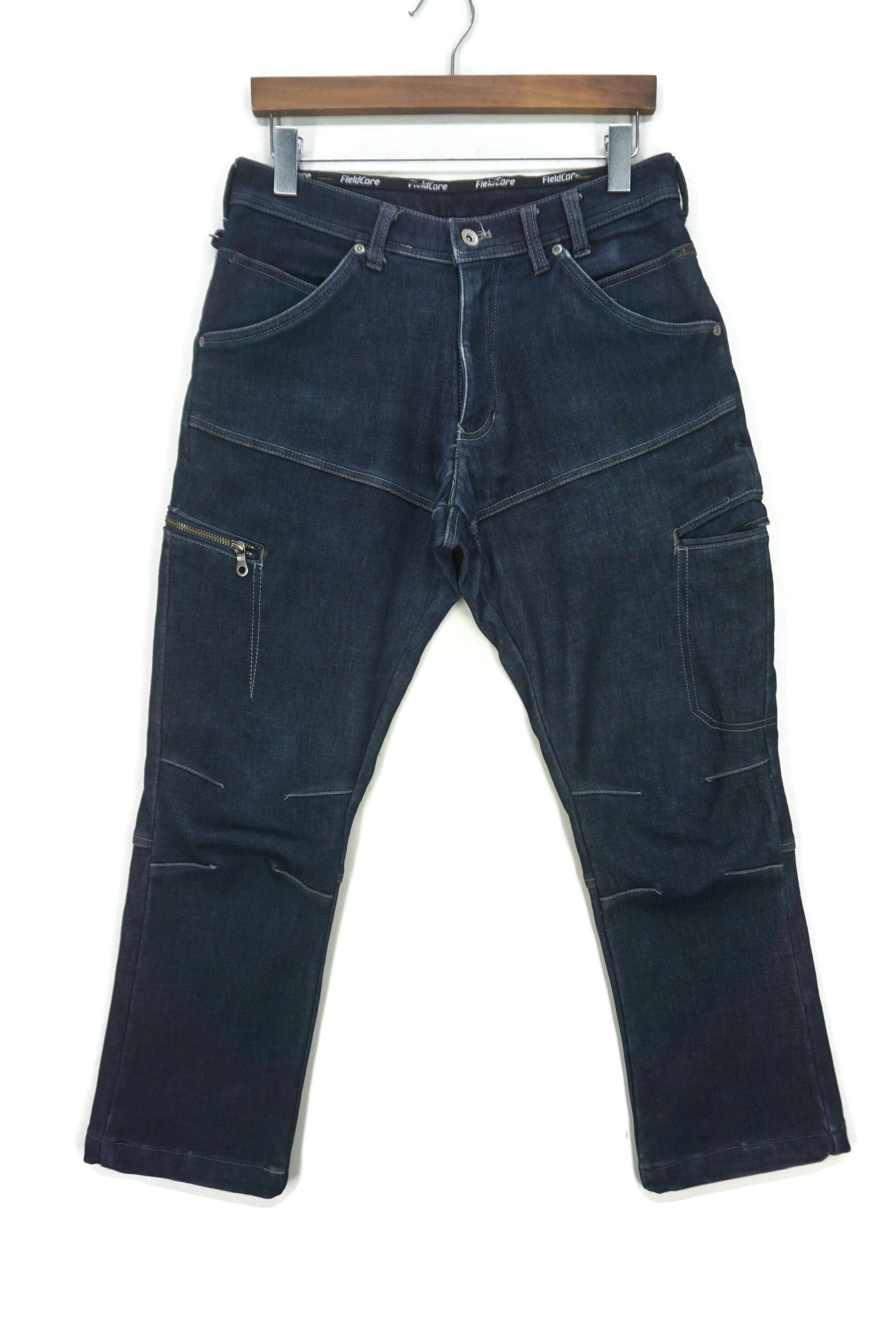 Japanese Brand Fieldcore Jeans Size W30xL27.5 Fleece Lining Cropped Jorts Size US 30 / EU 46 - 1 Thumbnail