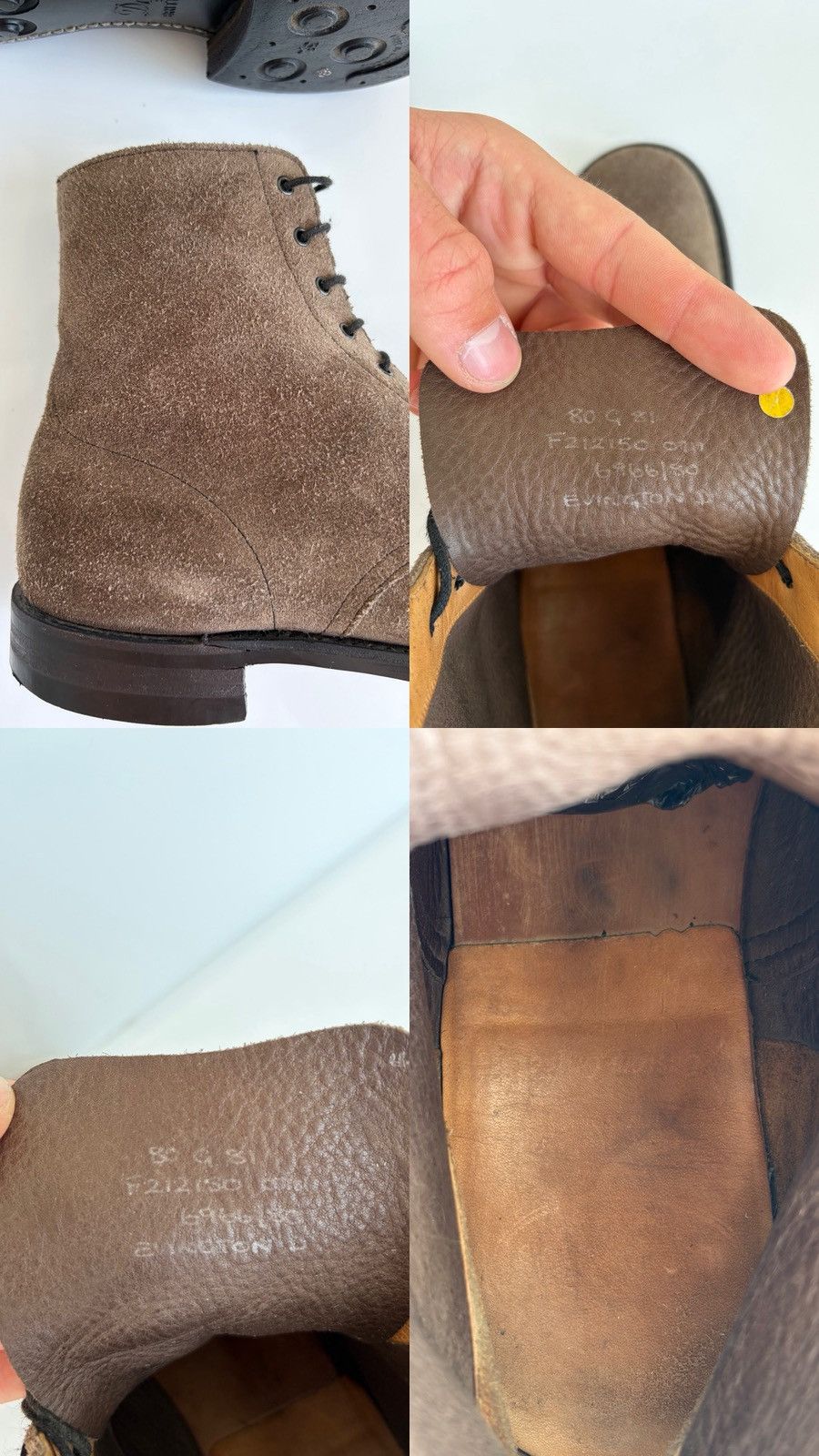 Church's Church’s Evington D Custom Grade Men’s Suede Dress Boots Size US 9 / EU 42 - 14 Thumbnail