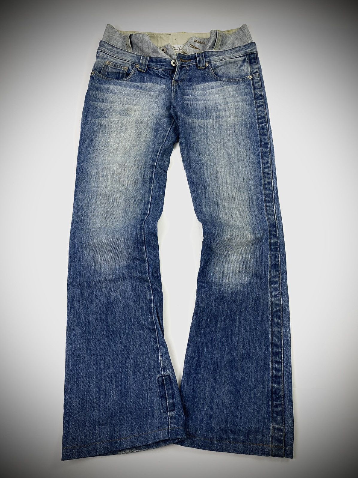 Diesel × If Six Was Nine × Japanese Brand Diesel double waist jeans pant 28x39 Size US 31 - 1 Thumbnail