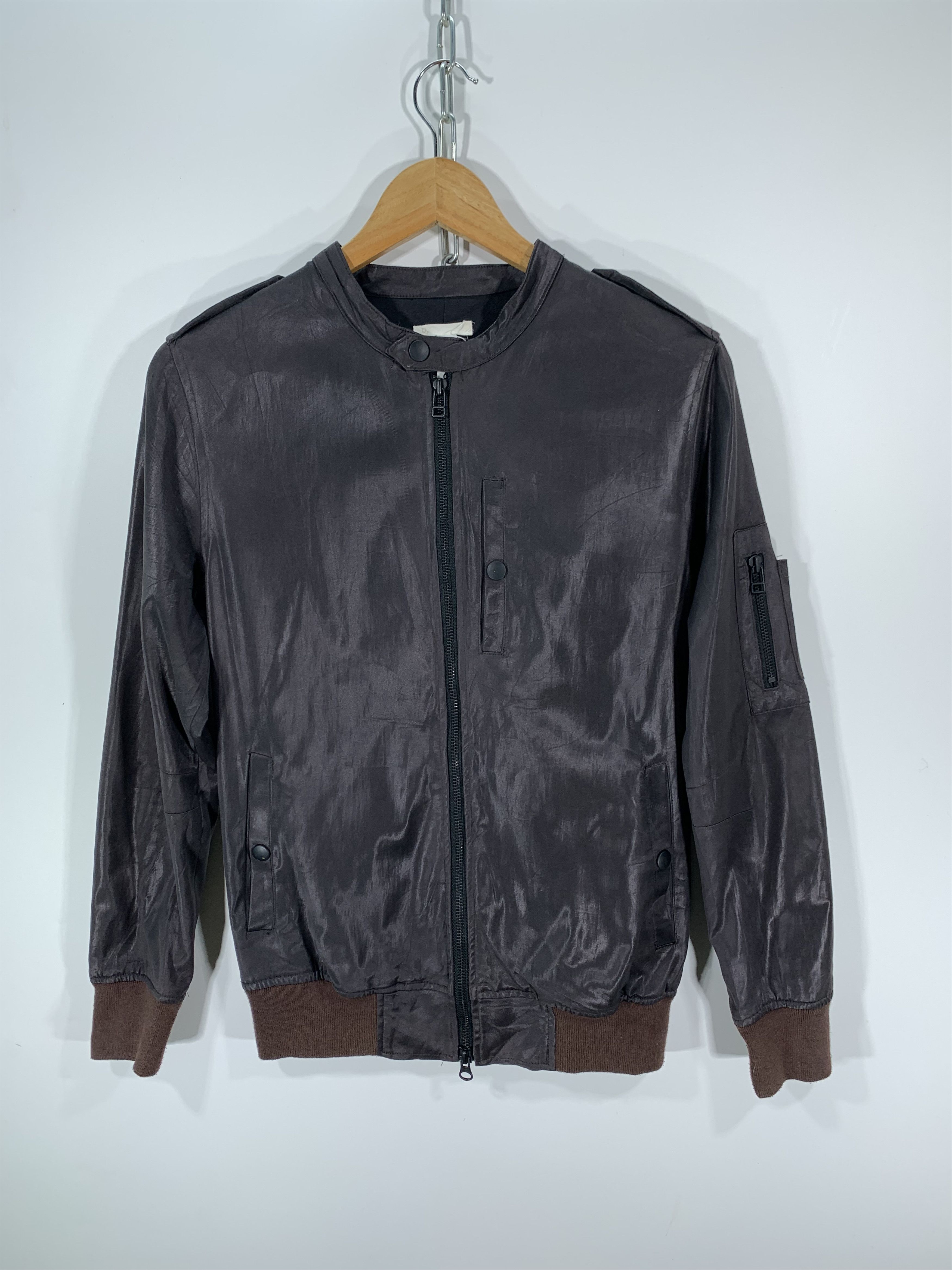 Japanese Brand Bomber small jacket wet Size US XS / EU 42 / 0 - 1 Thumbnail