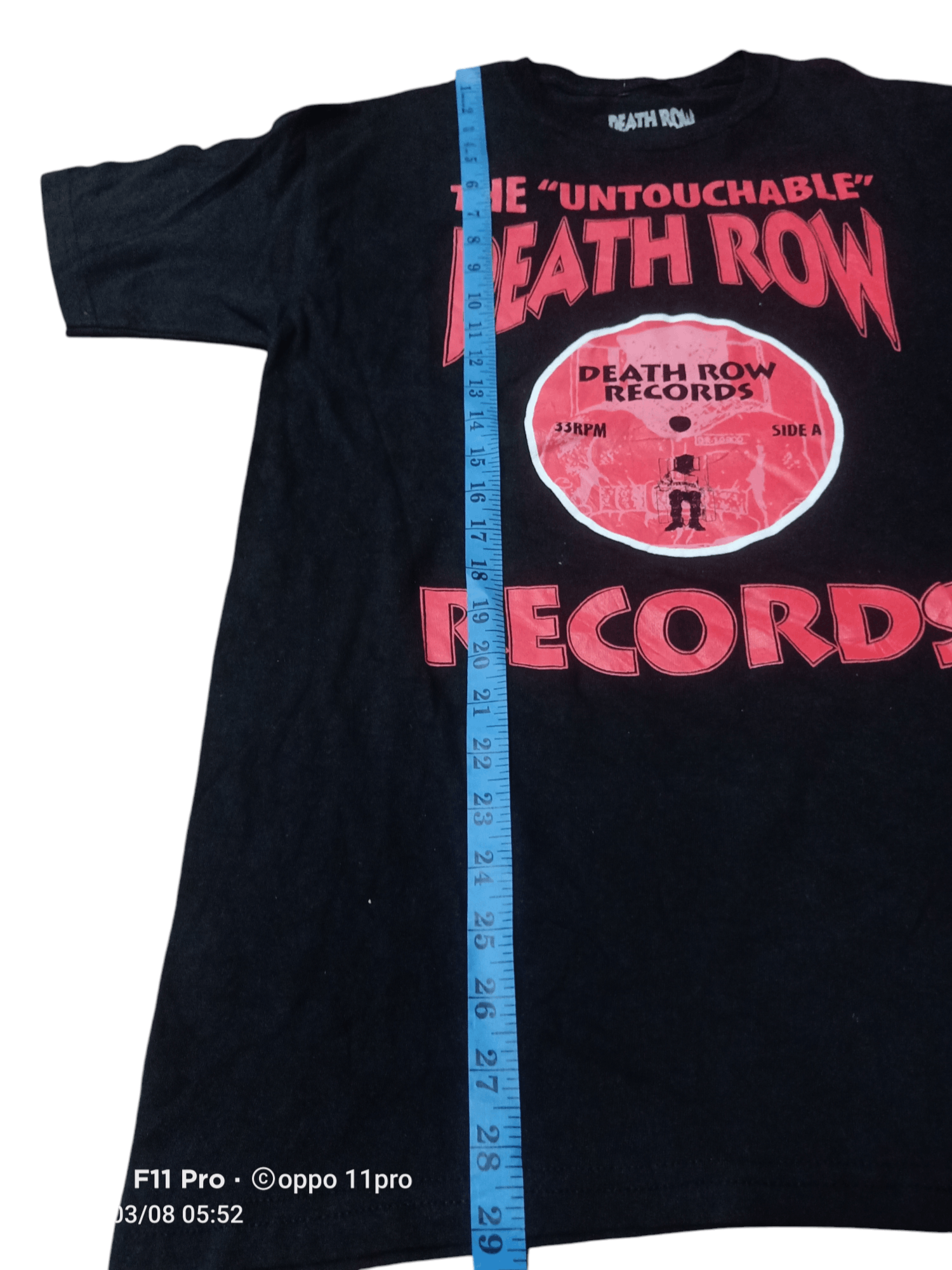 Death Row Records × Rap Tees × Vintage Death Row Record Tee Shirt ( The Untouchhable ) Size US M / EU 48-50 / 2 - 2 Thumbnail