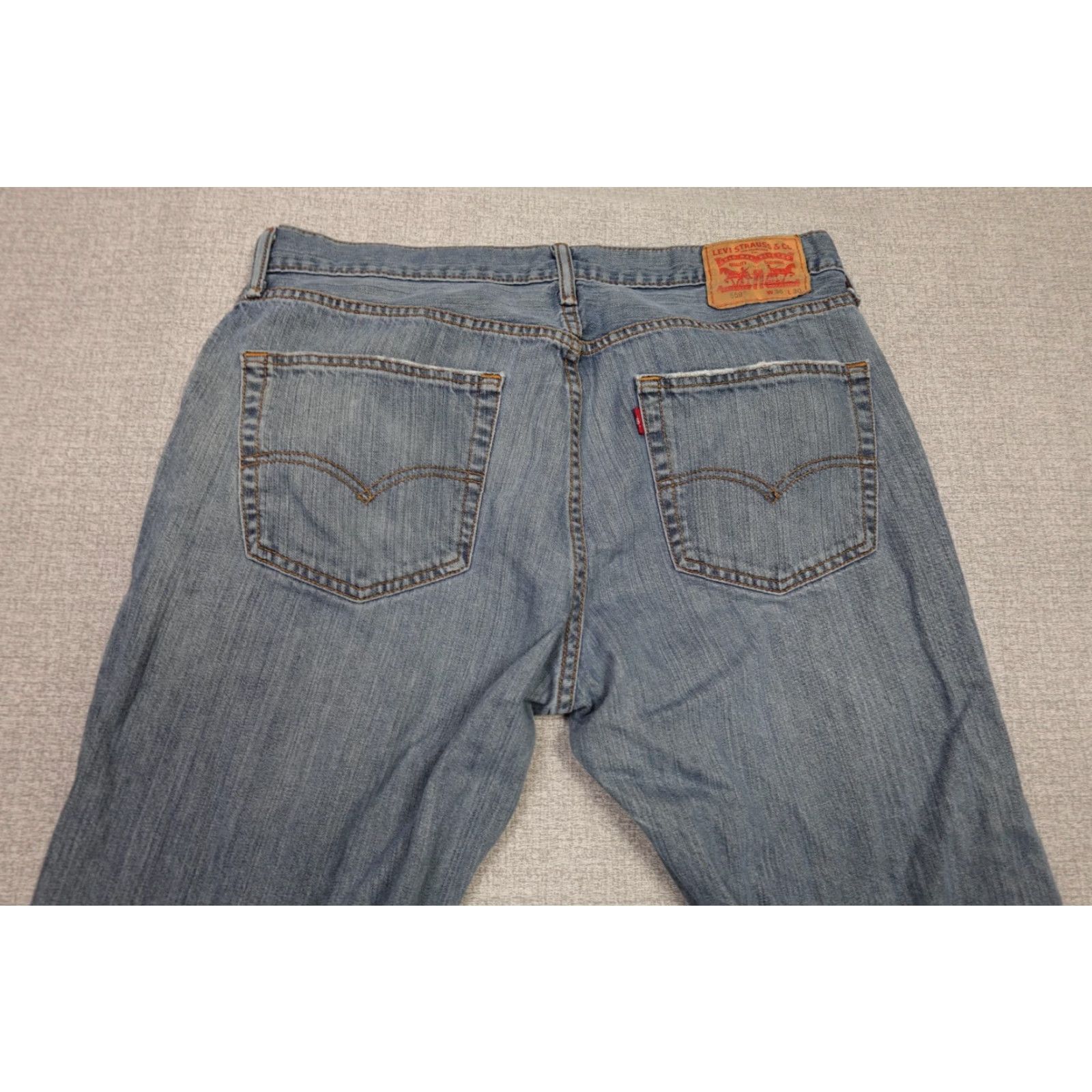 Levi's Levi's 559 Jeans Mens 36x30 Blue Relaxed Straight Light Wash Denim USA Size US 36 / EU 52 - 5 Thumbnail