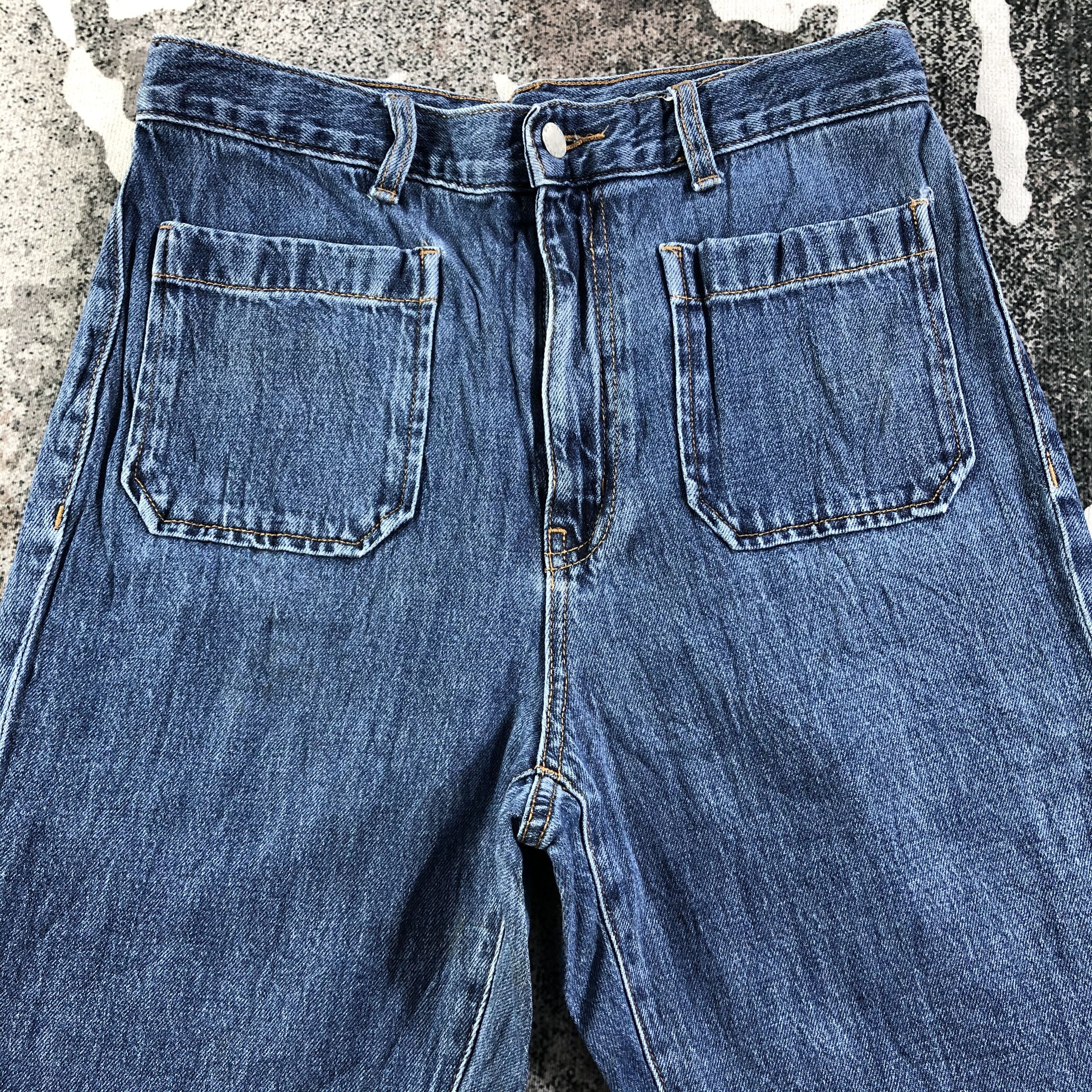 Japanese Brand Japanese Brand GU Bush Pants Jeans Flare Denim KJ1703 Size US 30 / EU 46 - 3 Thumbnail
