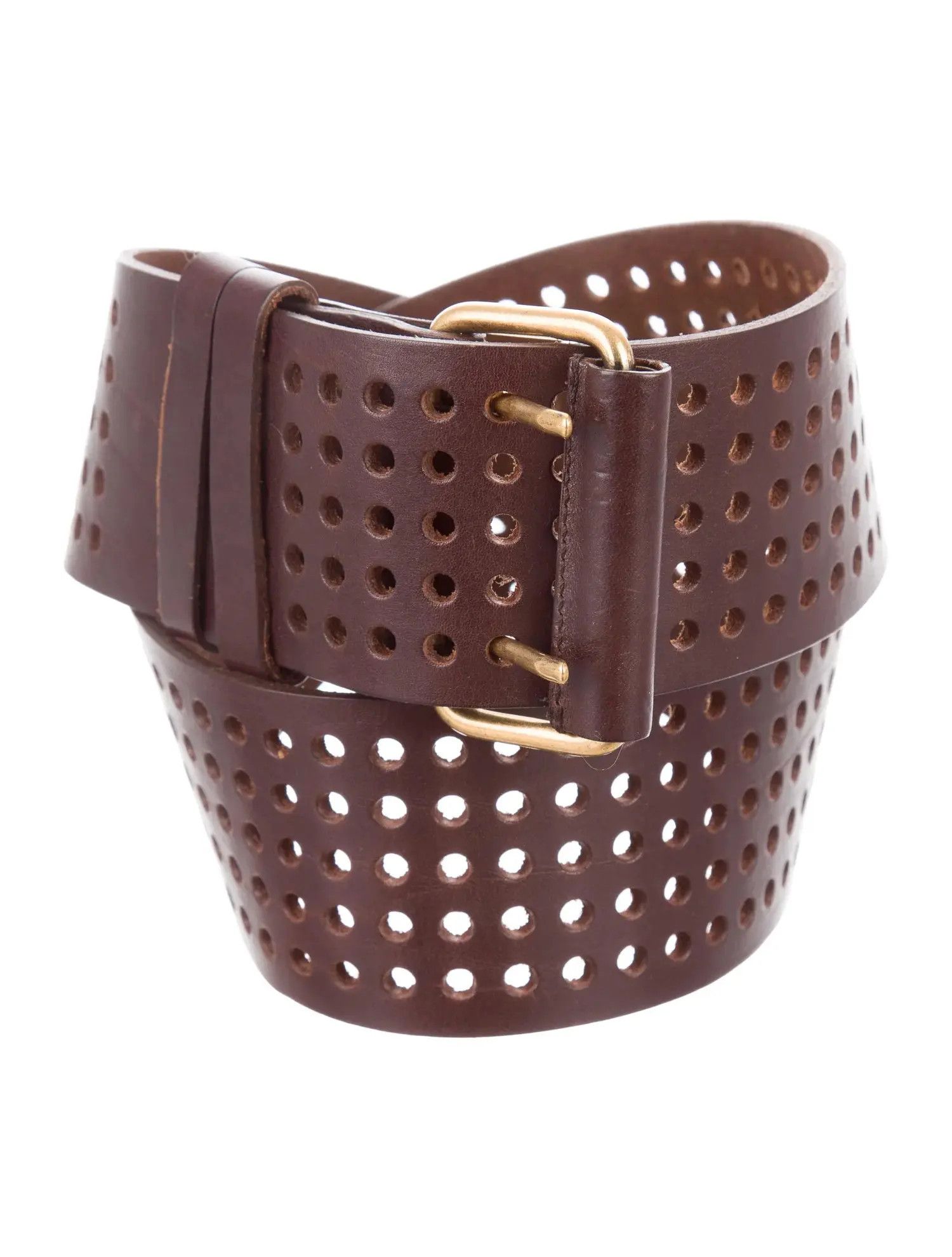 Saint Laurent Paris o1s1wg111224 Size: 75 / Cintura Giglio Leather Belt Brown Size ONE SIZE - 1 Thumbnail