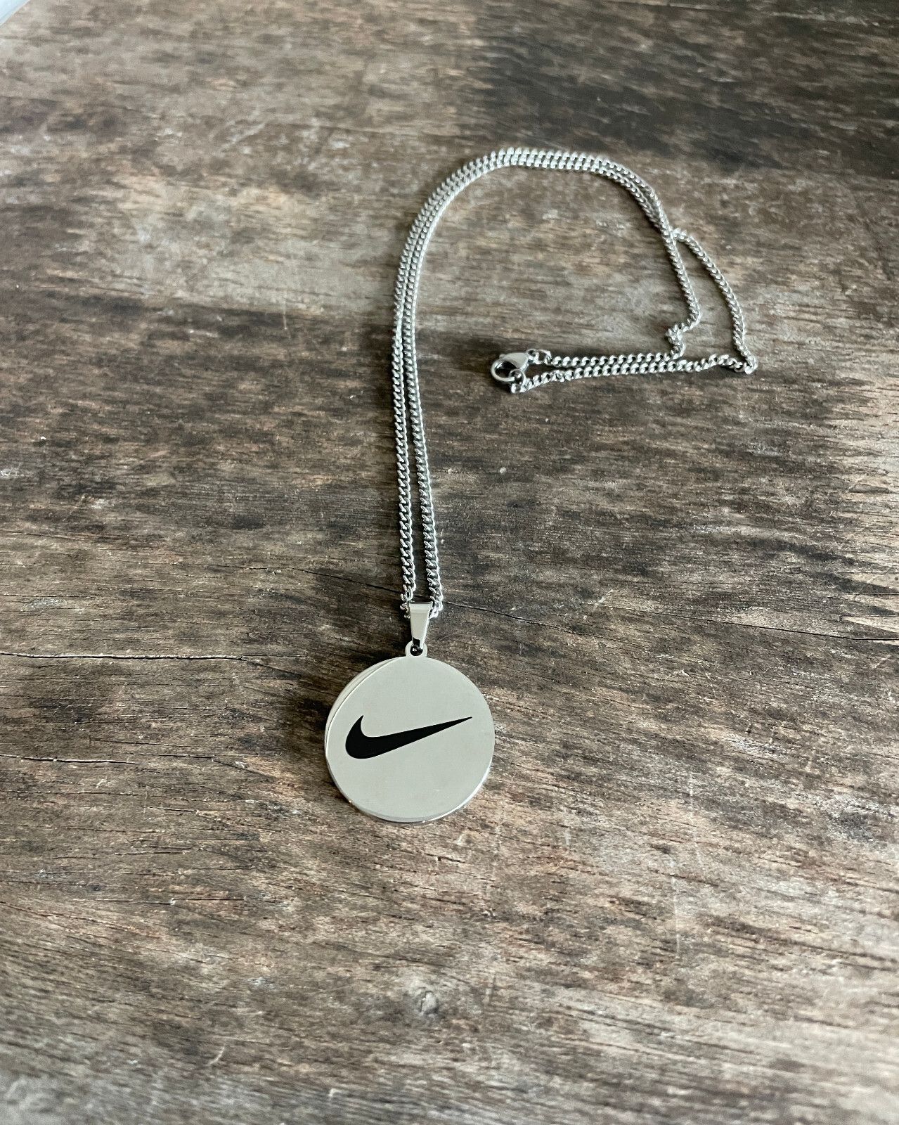 Other Nike SILVER NECKLACE Stainless Steel 20" CHAIN WITH ADJUSTER Size ONE SIZE - 3 Thumbnail