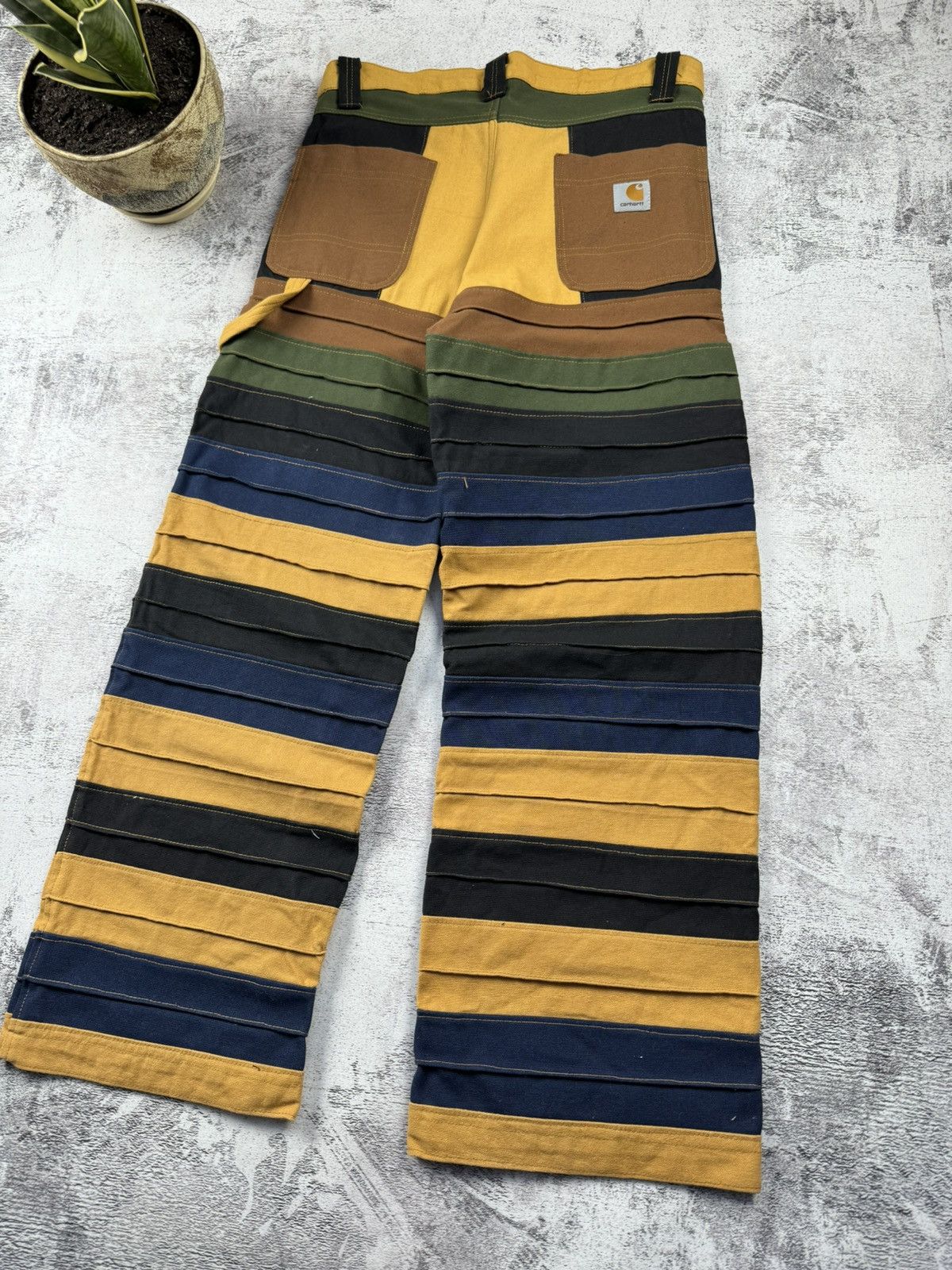 Carhartt Vintage 90S Striped Distressed Carpenter Carhartt Jeans Size US 30 / EU 46 - 4 Thumbnail