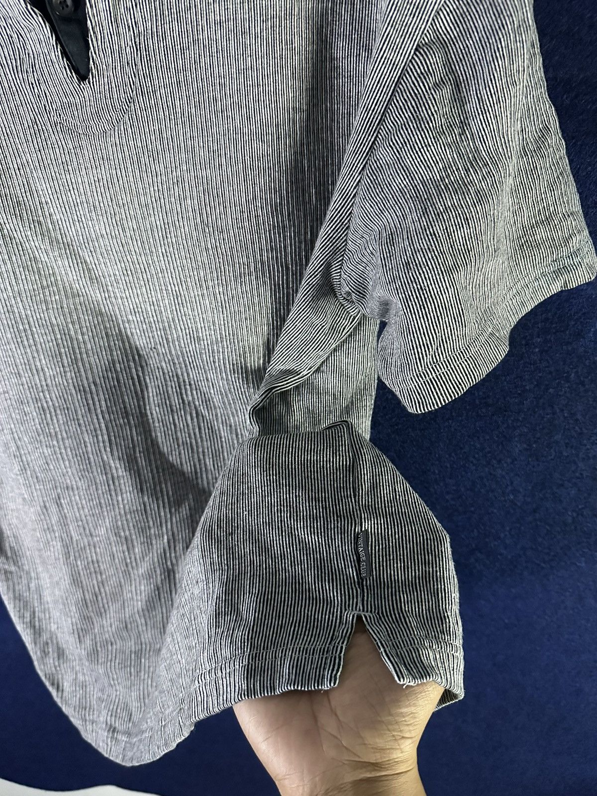 14th Addiction Japanese Y2K Double Layer Button Up Stripe Tshirt Size US L / EU 52-54 / 3 - 6 Thumbnail