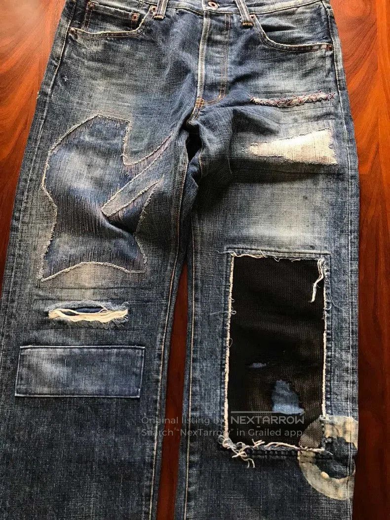 FDMTL FDMTL Handcrafted Distressed Denim Jeans. Size US 30 / EU 46 - 2 Thumbnail