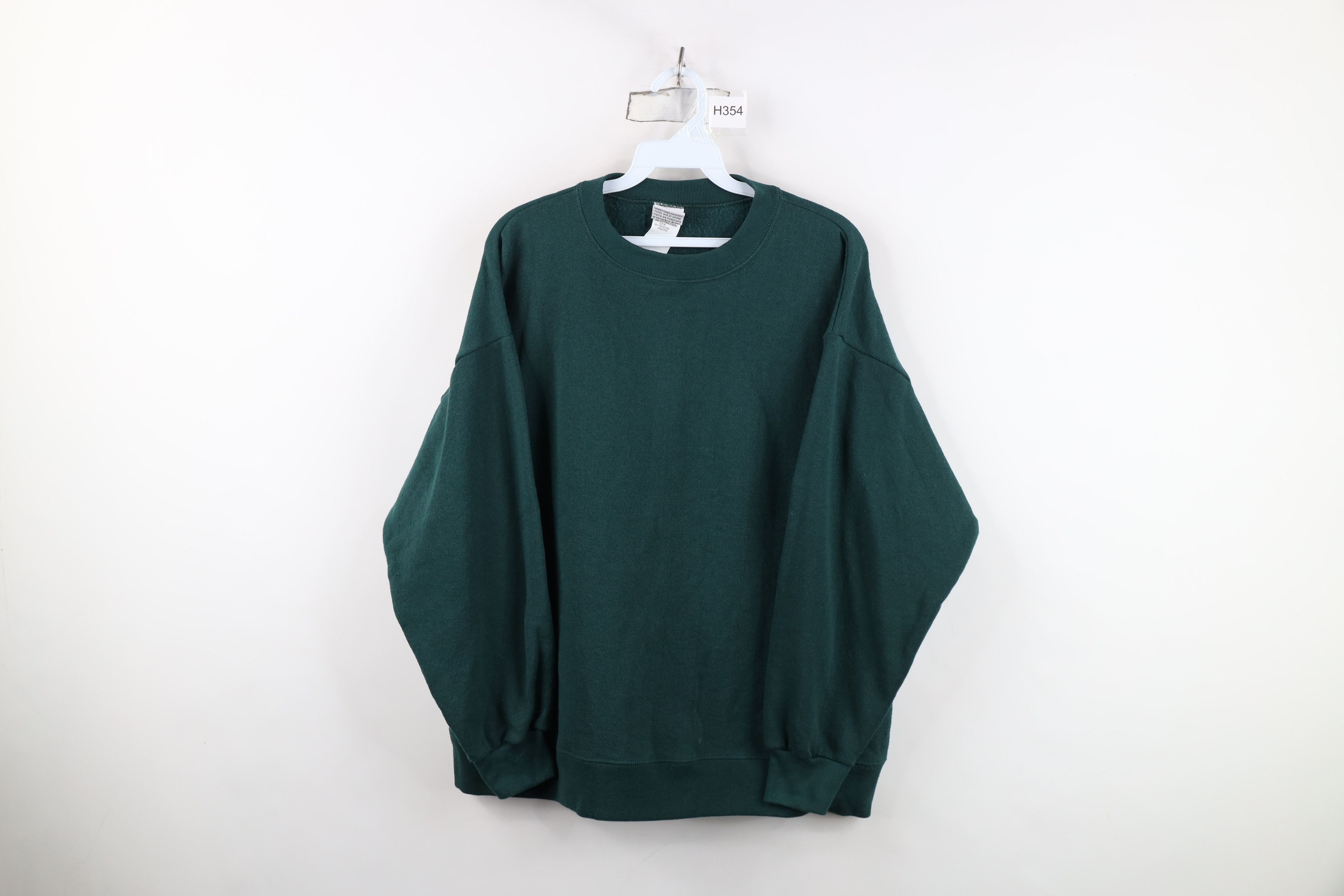 Vintage Vintage 90s Looney Tunes Blank Crewneck Sweatshirt Green USA Size M / US 6-8 / IT 42-44 - 1 Thumbnail