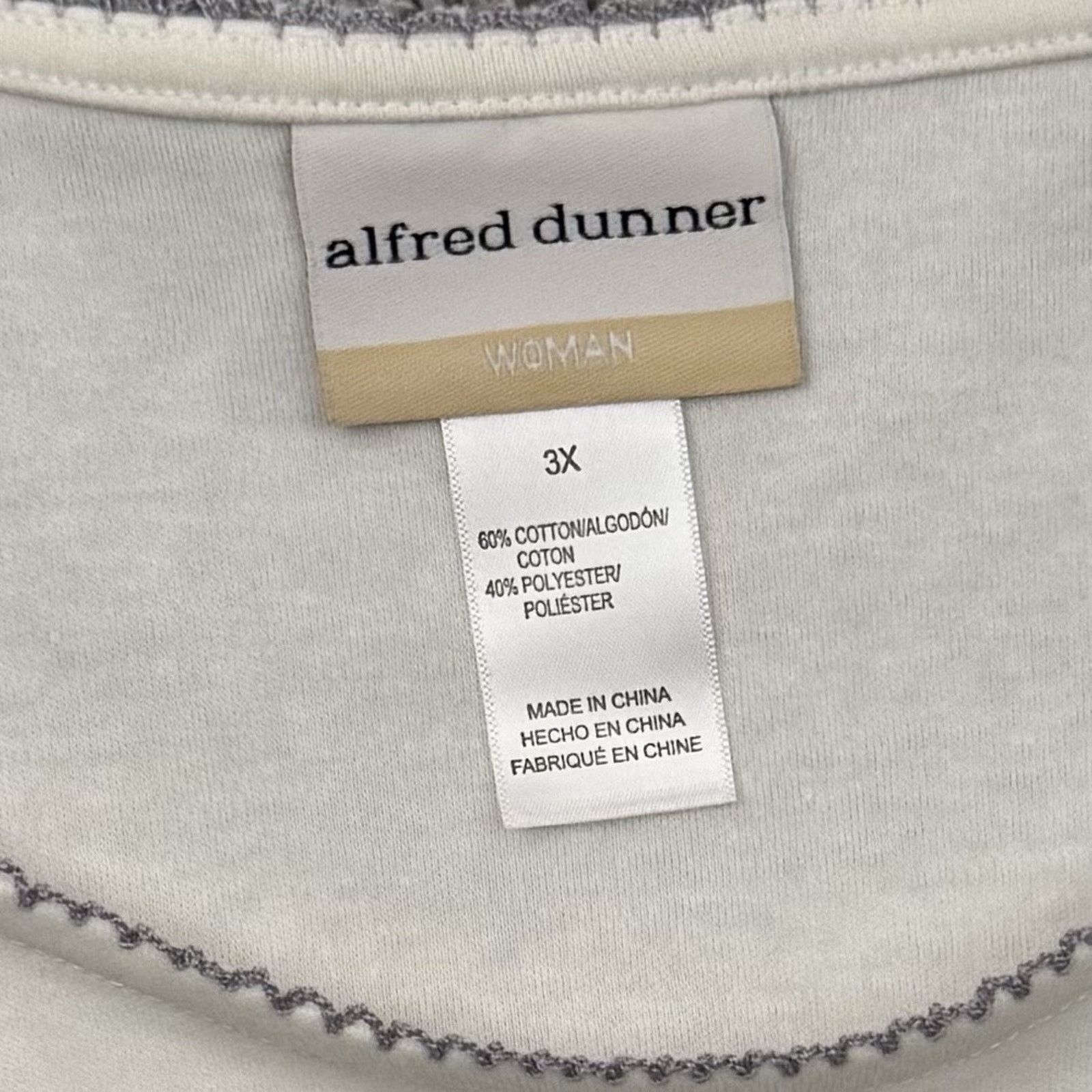Other Alfred Dunner Top Womens 3X Plus Rhinestones Y2K Vintage Size 3XL / US 20-22 - 6 Thumbnail