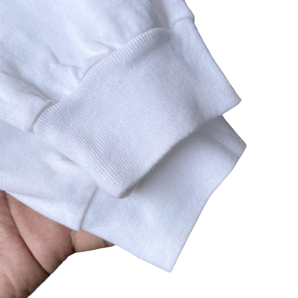 Auralee Auralee Japan Luster Plaiting White Longsleeve Tee Size US L / EU 52-54 / 3 - 5 Thumbnail