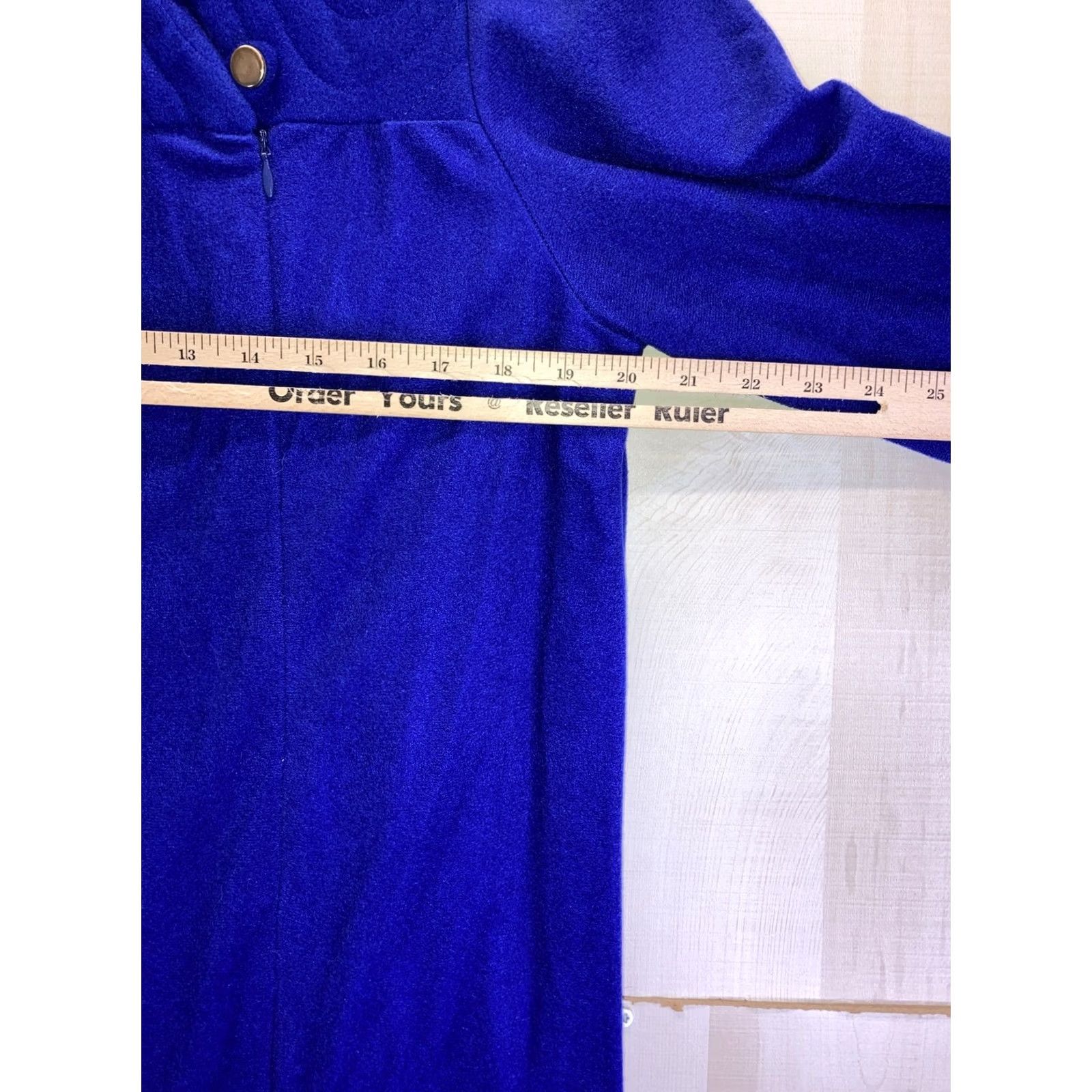 Vintage VINTAGE Night Gown Robe Womens Blue Fleece Like Sleepwear L 90s Size ONE SIZE - 4 Thumbnail