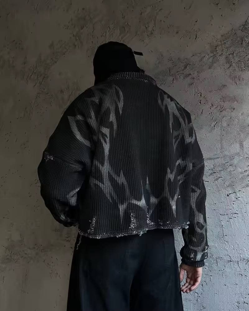 Japanese Brand × Vintage Vintage abrasive pullover with abstract embroidery Size US XL / EU 56 / 4 - 1 Thumbnail