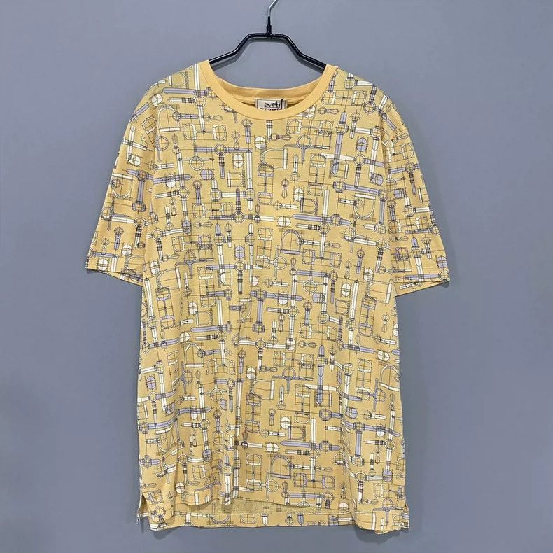 Hermes Hermes Labyrinthe Equestre Print Tee - dmc Size US XL / EU 56 / 4 - 1 Thumbnail