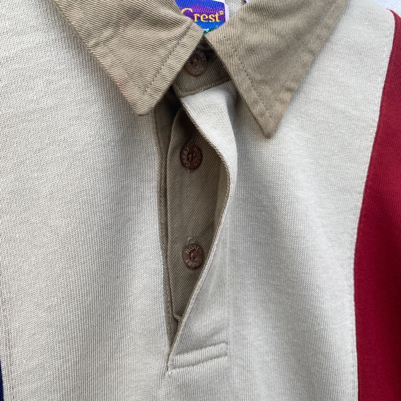 Vintage VINTAGE POLO SHIRT NORTH CREST MEDIUM PULLOVER STRIPED Size US M / EU 48-50 / 2 - 6 Thumbnail