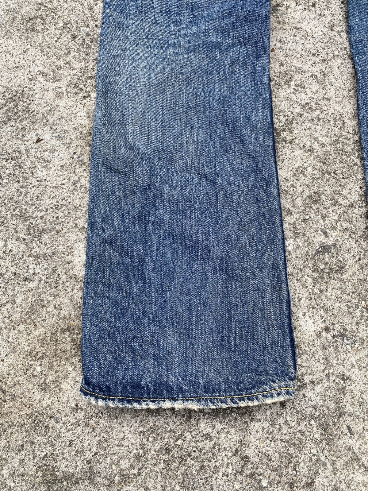 Japanese Brand Rodeo Crown Japan Faded Distressed Denim Size US 31 - 12 Thumbnail