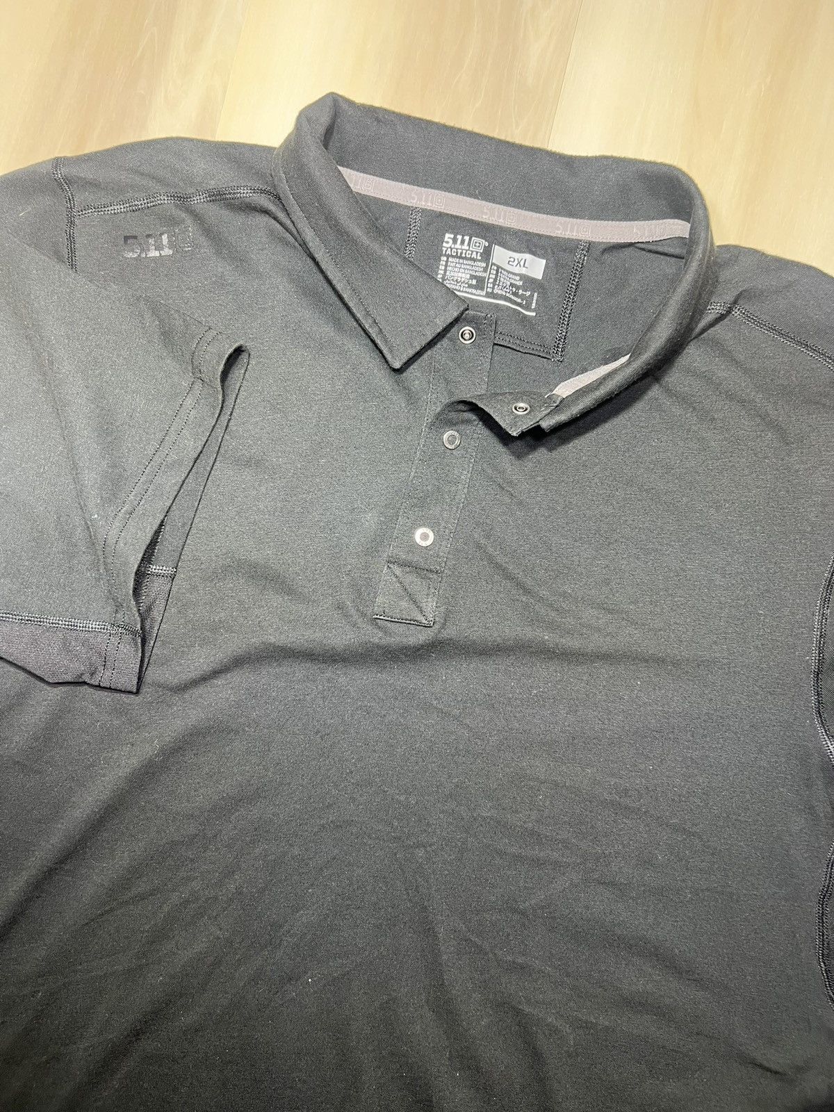 5.11 5.11 Tactical Polo Shirt Men’s Sz 2XL Black Moisture Wicking Size US XXL / EU 58 / 5 - 1 Thumbnail