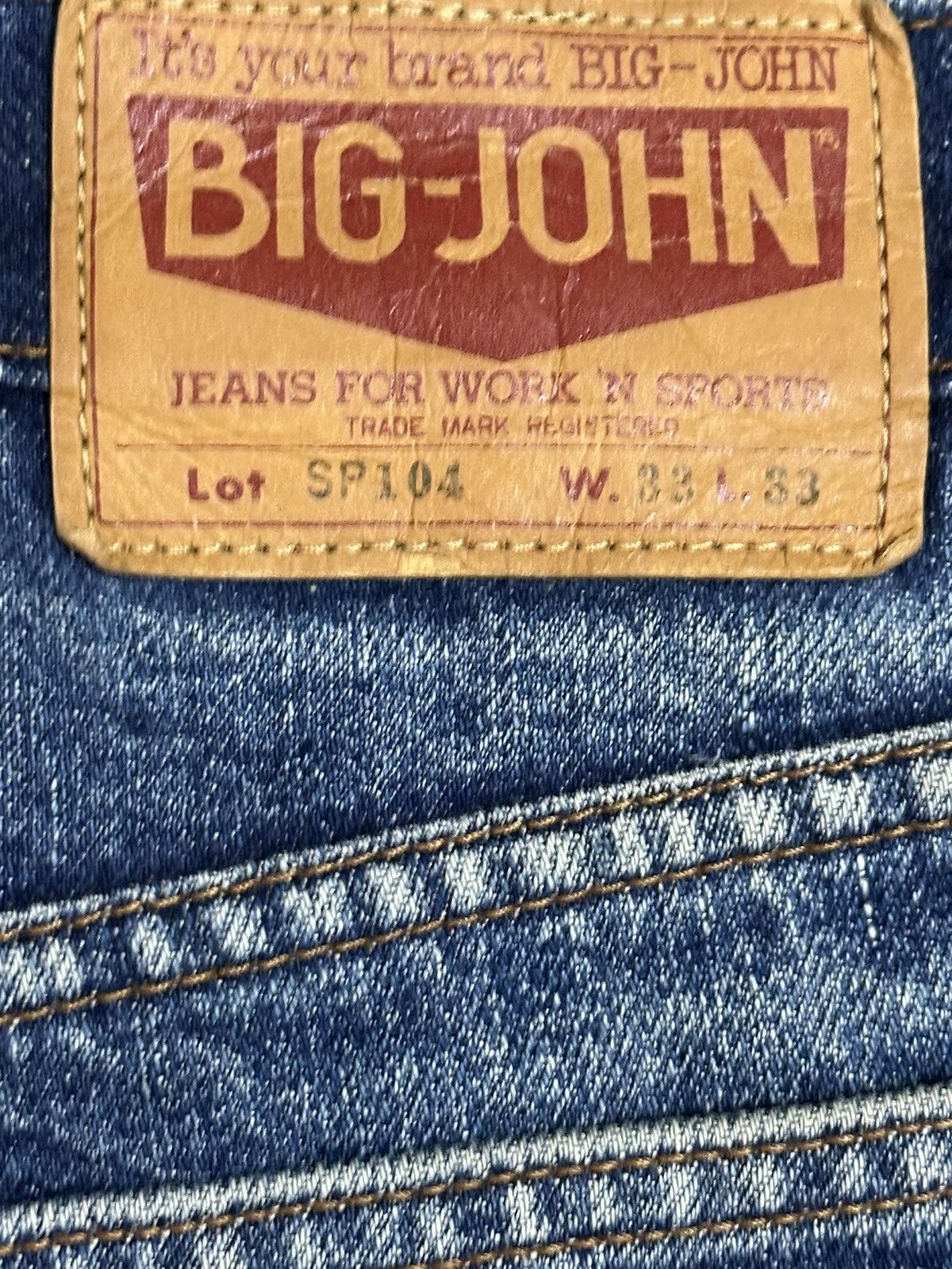 Big John Vintage Big John Classic Mud Wash Style Distress Baggy Jeans Size US 33 - 9 Thumbnail