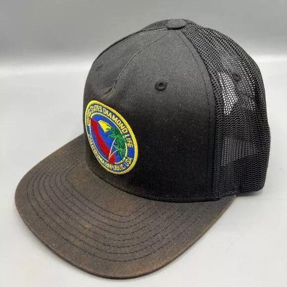 Diamond Supply Co. Diamond Supply Co Trucker Hat Men Black Green Snap Back Cap Size ONE SIZE - 2 Thumbnail
