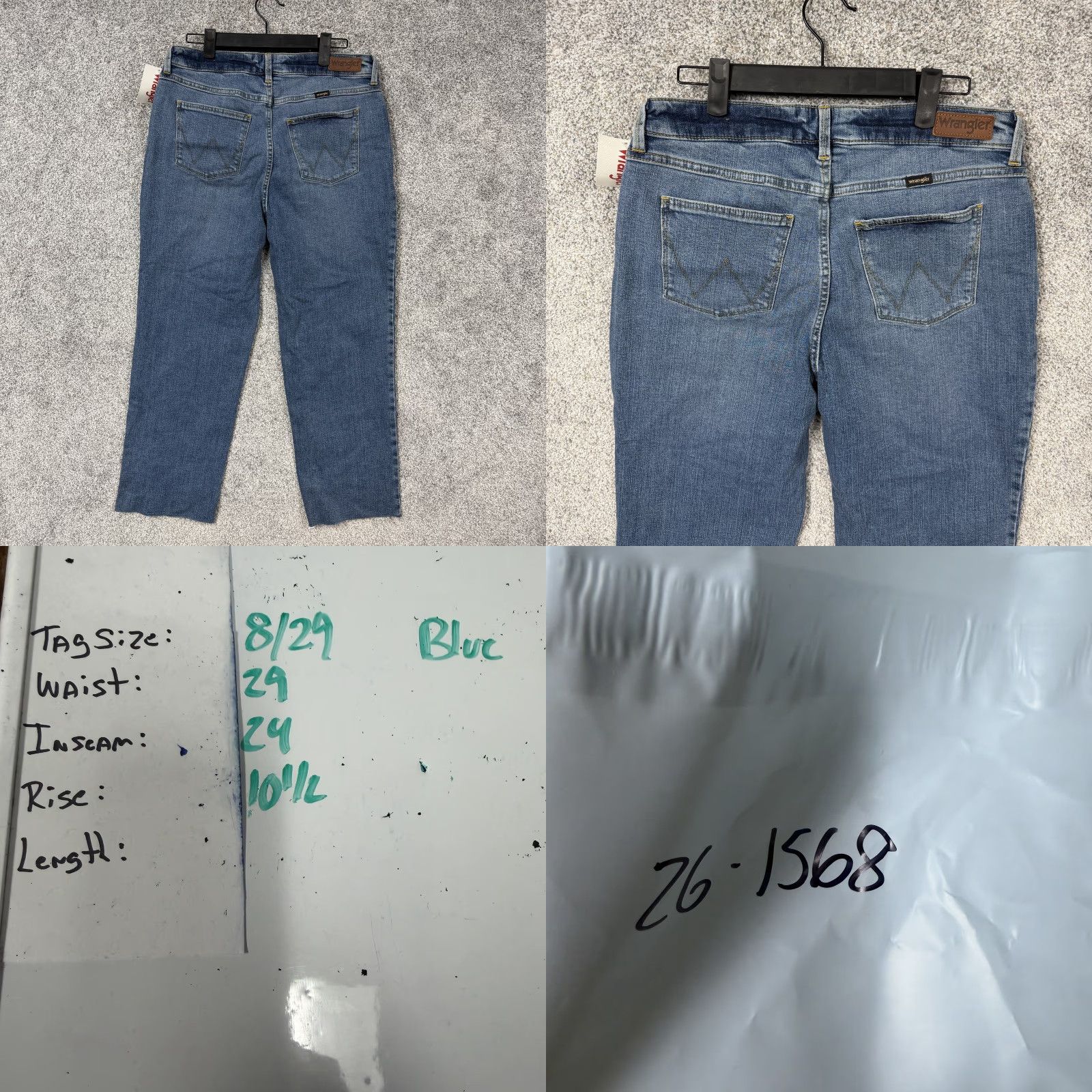 Wrangler Wrangler Jeans Womens High Rise True Straight Crop 29x24 Blue Stretch Denim 8/29 Size 30" / US 8 / IT 44 - 10 Thumbnail