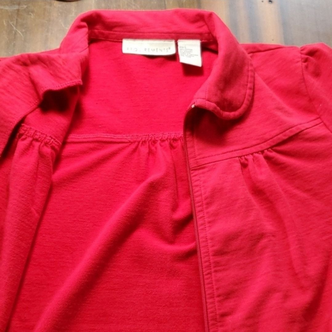Other Requirements Size L Jacket Vintage Y2K 90s Red Full Zip Size L / US 10 / IT 46 - 9 Thumbnail