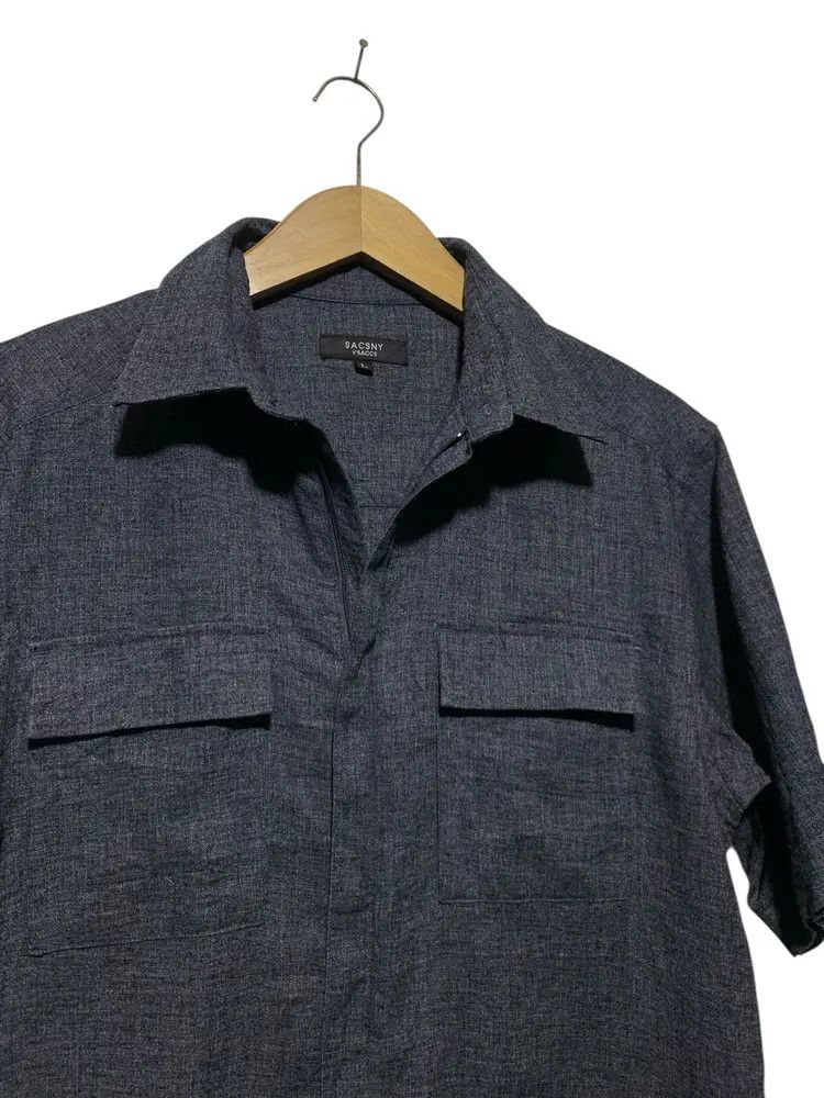 Yohji Yamamoto Yohji Y' saccs sacsny double pocket zipper shirt Size US L / EU 52-54 / 3 - 10 Thumbnail
