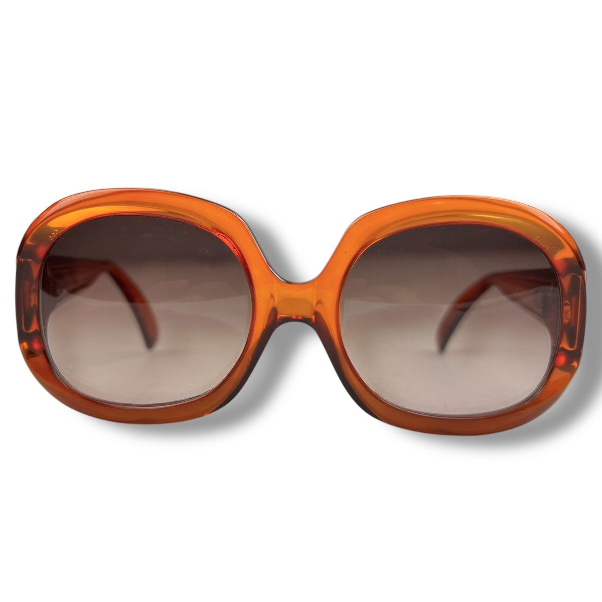 Dior 1970’s Amber Oversized Sunglasses