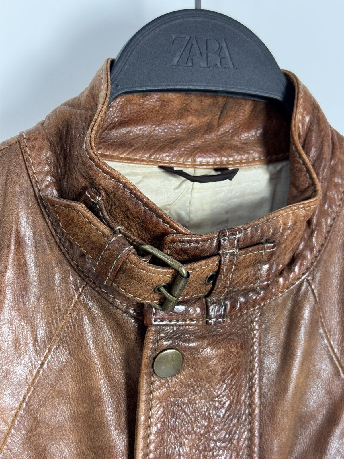 Belstaff Belstaff Brad Leather Brown Motorcycling Women’s Jacket Size XL / US 12-14 / IT 48-50 - 4 Thumbnail