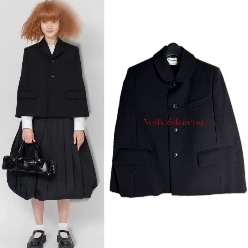 Comme Des Garcons Cape Blazer Round Neck