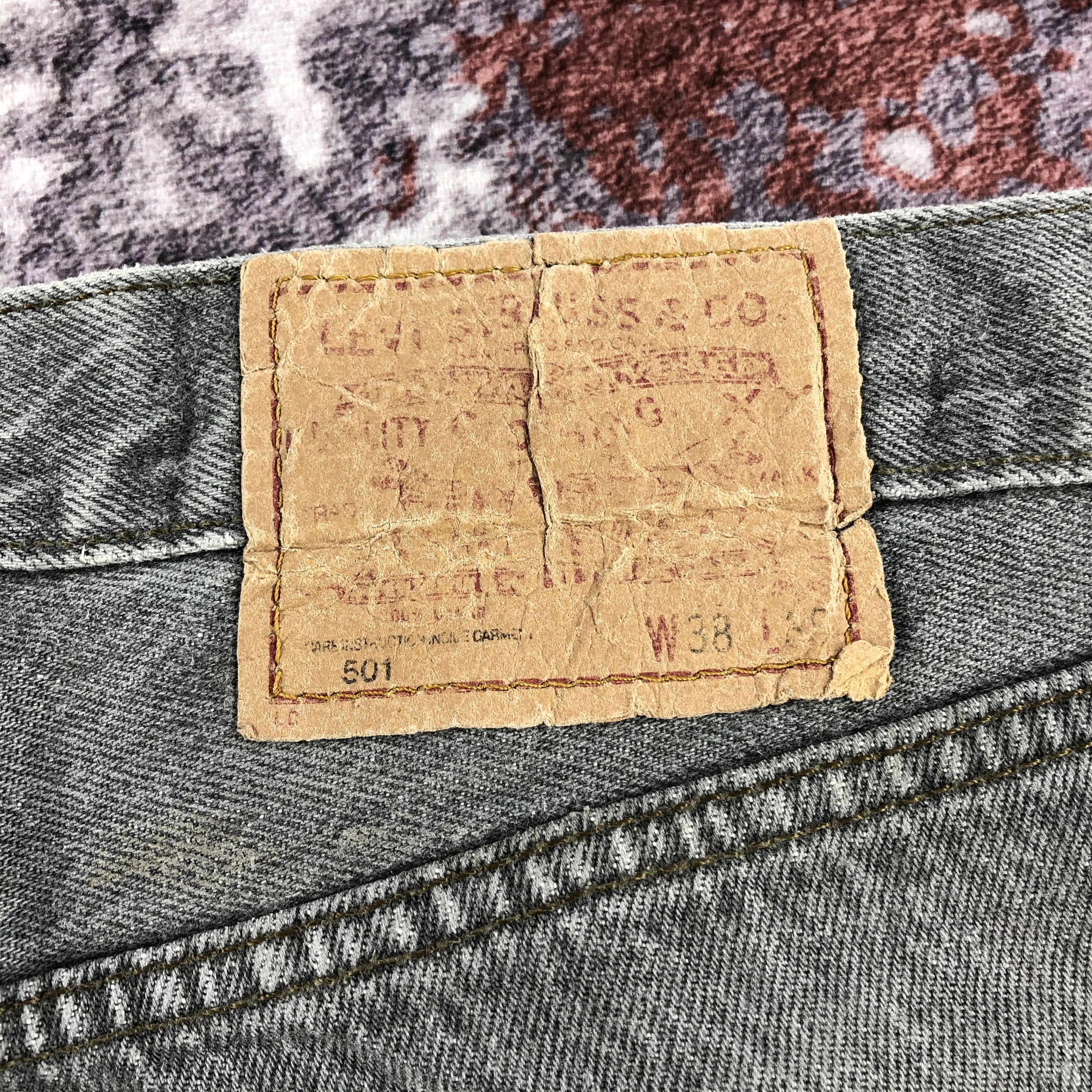 Levi's × Vintage Vintage 90s Faded Black Levis 501 Jeans-JM2394 Size US 37 - 8 Thumbnail