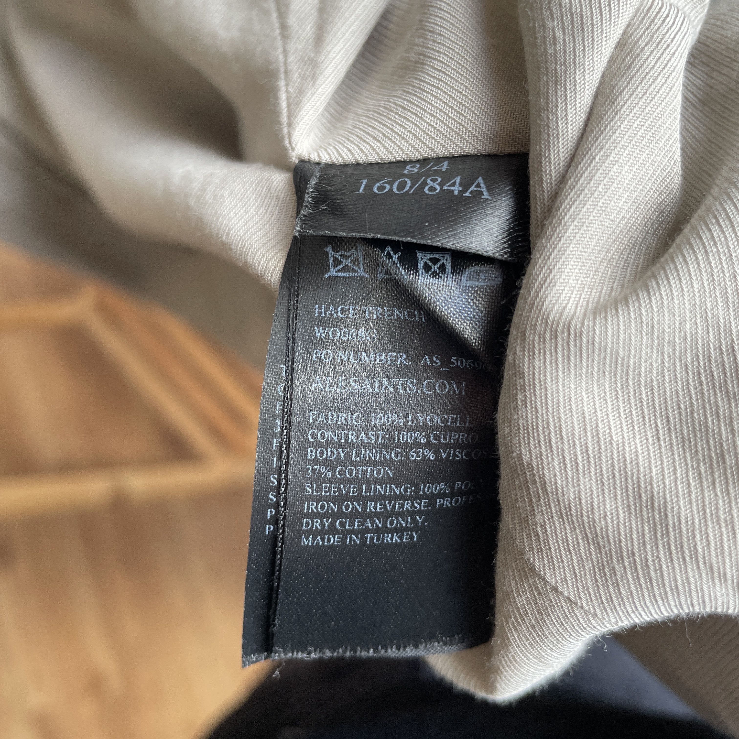 Allsaints Allsaints Womens Hace Trench Coat Size UK 8/ US 4/ EUR 36 Size S / US 4 / IT 40 - 13 Thumbnail