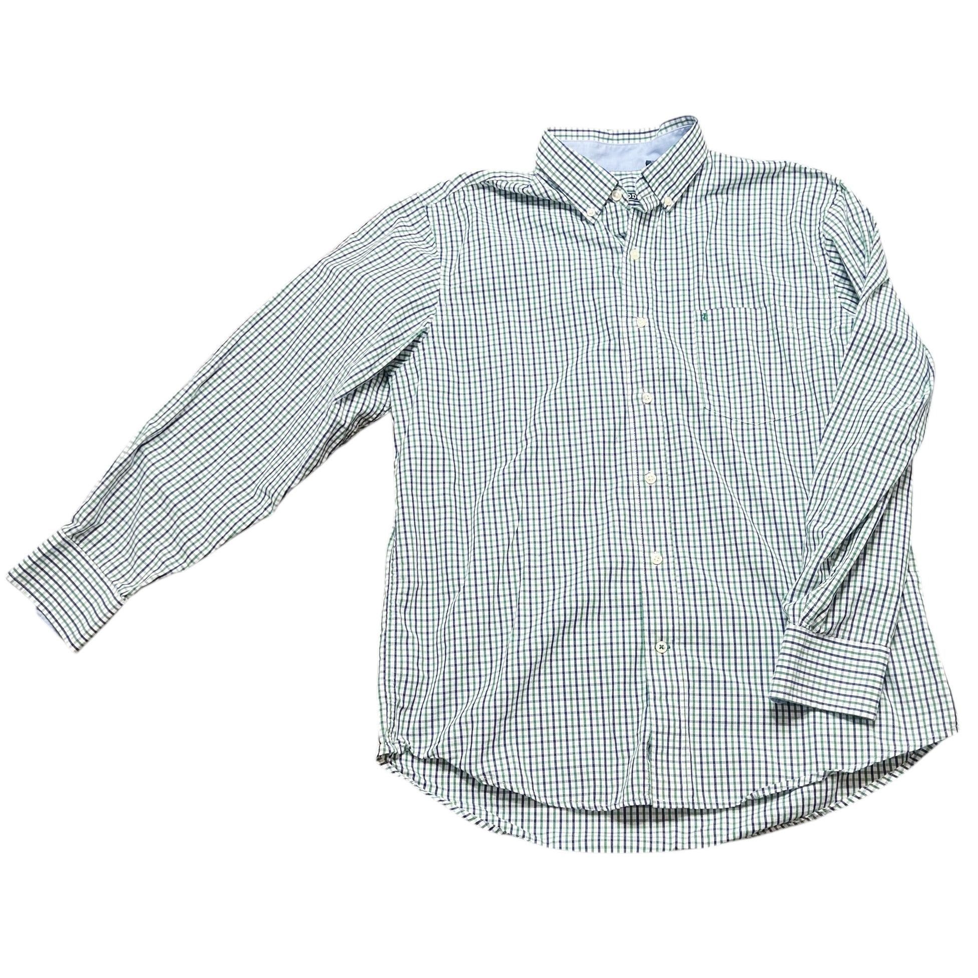Izod IZOD Shirt Mens Size L White Blue Green Plaid Button Down Ca Size US L / EU 52-54 / 3 - 1 Thumbnail