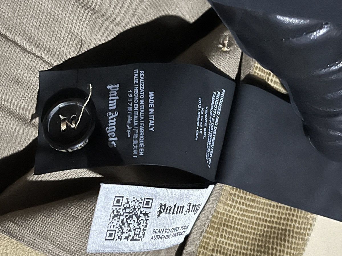 Palm Angels Palm Angels Micro Waffle Khaki Pants - 30W Size US 30 / EU 46 - 5 Thumbnail