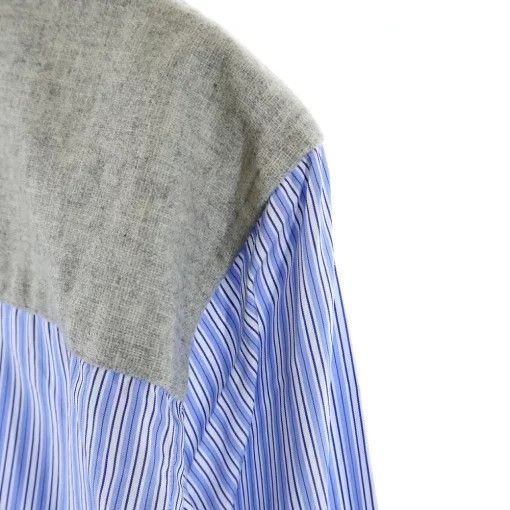 Comme des Garcons Homme Plus Shirt Back Switch Striped Long Sleeve Size US XS / EU 42 / 0 - 6 Thumbnail