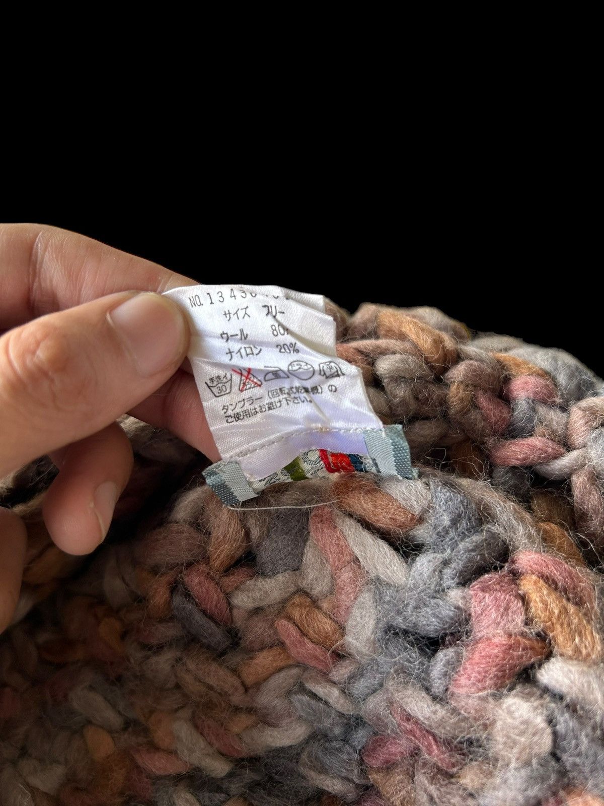 14th Addiction × Japanese Brand Crochet Knitted Multicolour Fur bucket Hats Milsa italy Size ONE SIZE - 5 Thumbnail