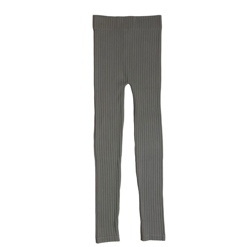 Zara NWT New ZARA Grey Seamless Ribbed Leggings Size M/L Size 34" / US 12 / IT 48 - 3 Thumbnail