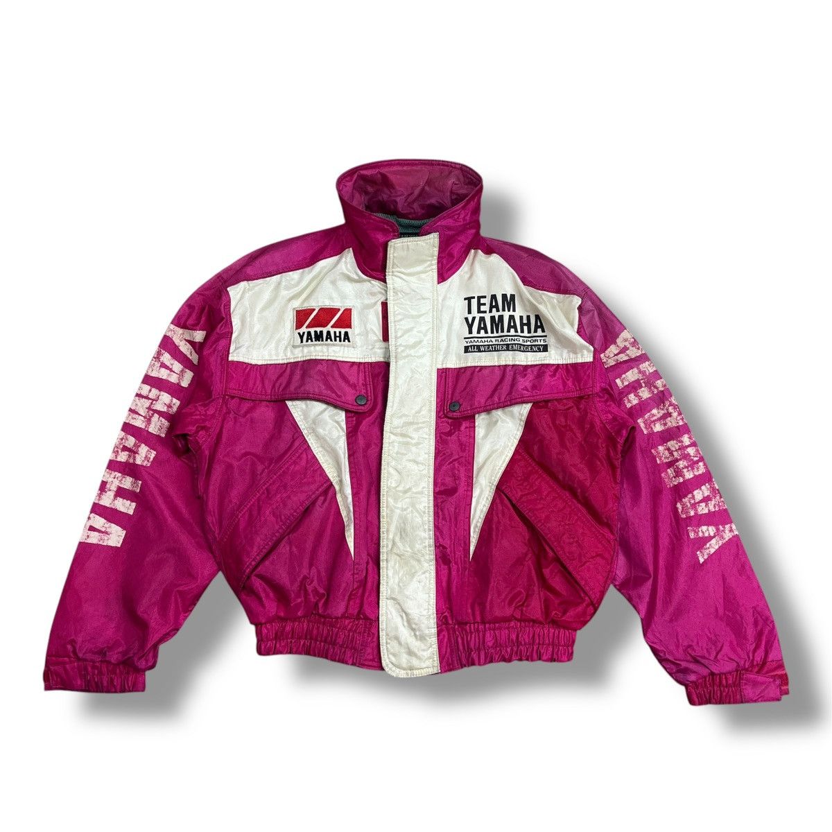 Other Vtg Yamaha Team Racing Sports Light Bomber Jacket Size US L / EU 52-54 / 3 - 1 Thumbnail