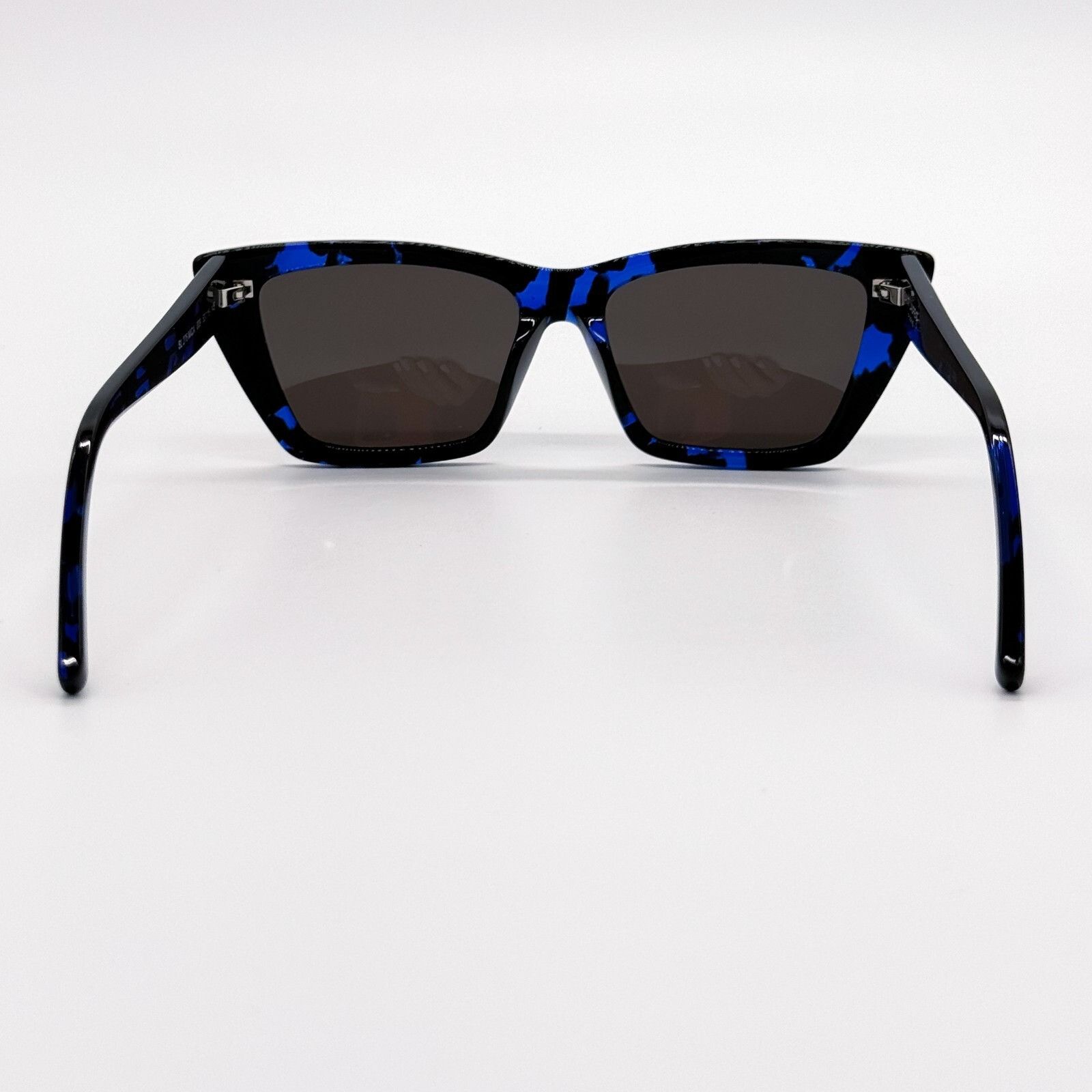 Saint Laurent Paris NEW SAINT LAURENT SL 276 MICA 009 CAT EYE BLACK BLUE GREY WO Size ONE SIZE - 6 Thumbnail