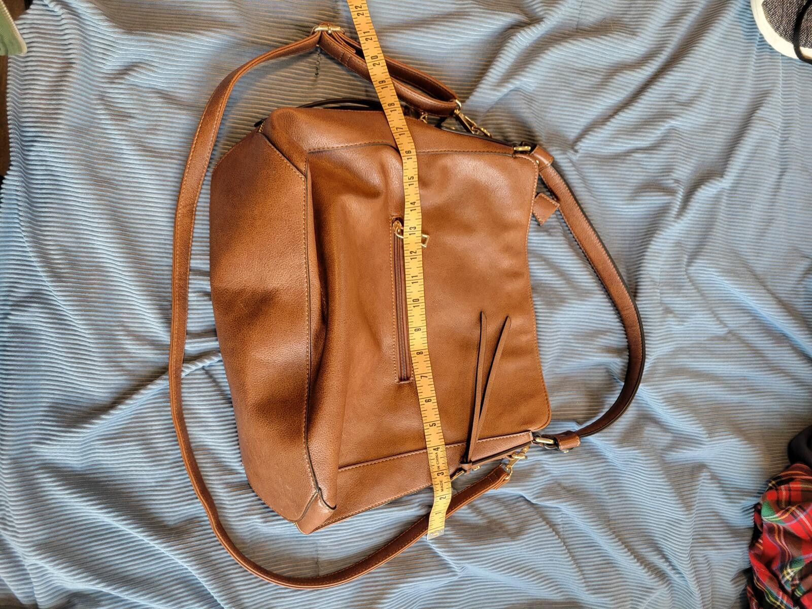Other Brown Faux Leather Shoulder Bag with Multiple Compartments Size ONE SIZE - 4 Thumbnail
