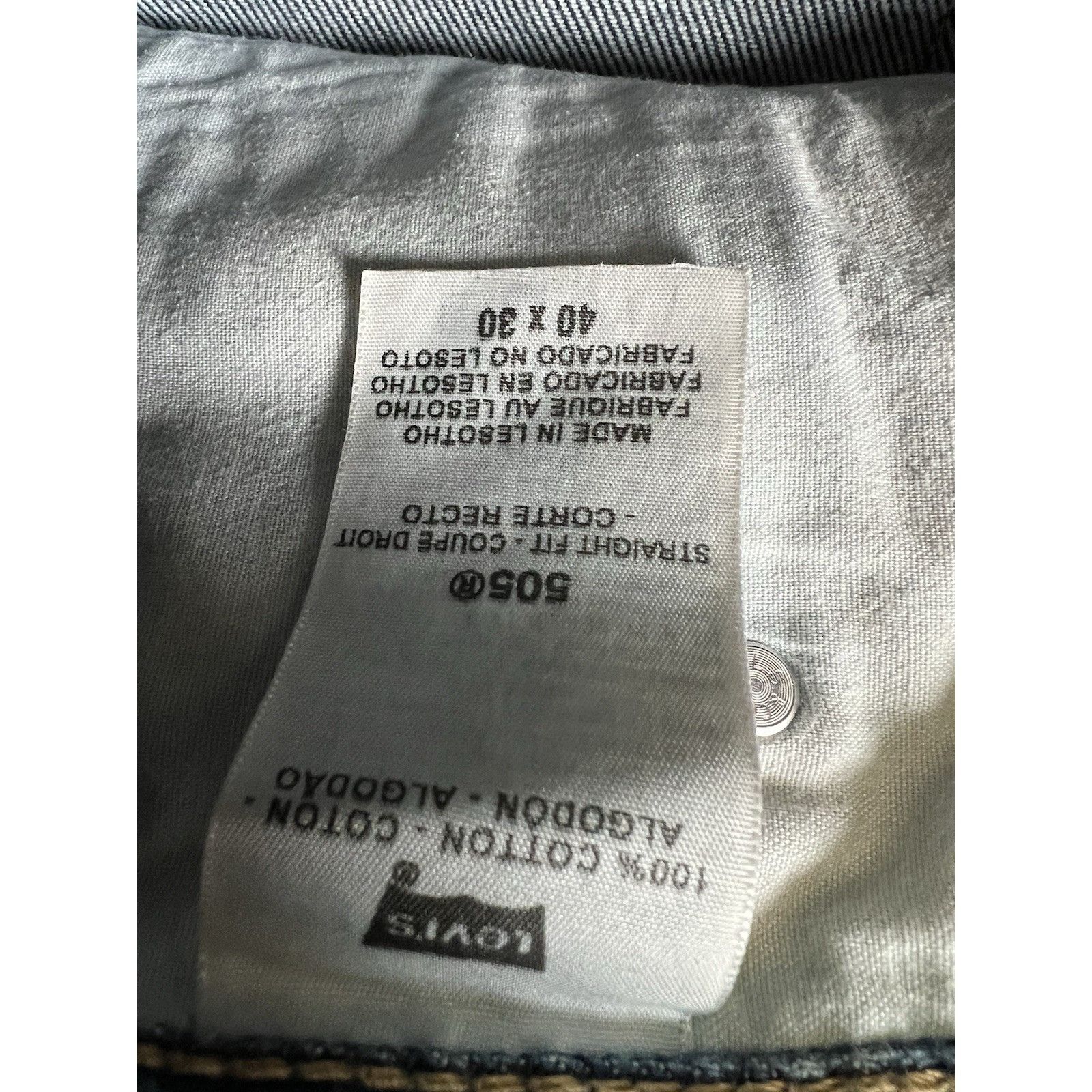 Levi's Vintage Levi’s 505 Blue Denim Jeans Size 40x30 Straight Fit Size US 40 / EU 56 - 7 Thumbnail