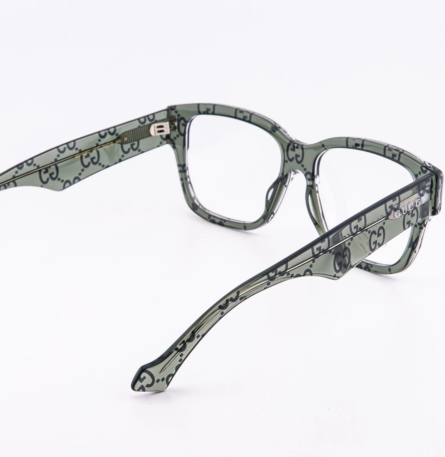 Gucci GUCCI GG1428O 1428 Monogram Print Unisex Eyeglasses 011 Size ONE SIZE - 3 Thumbnail