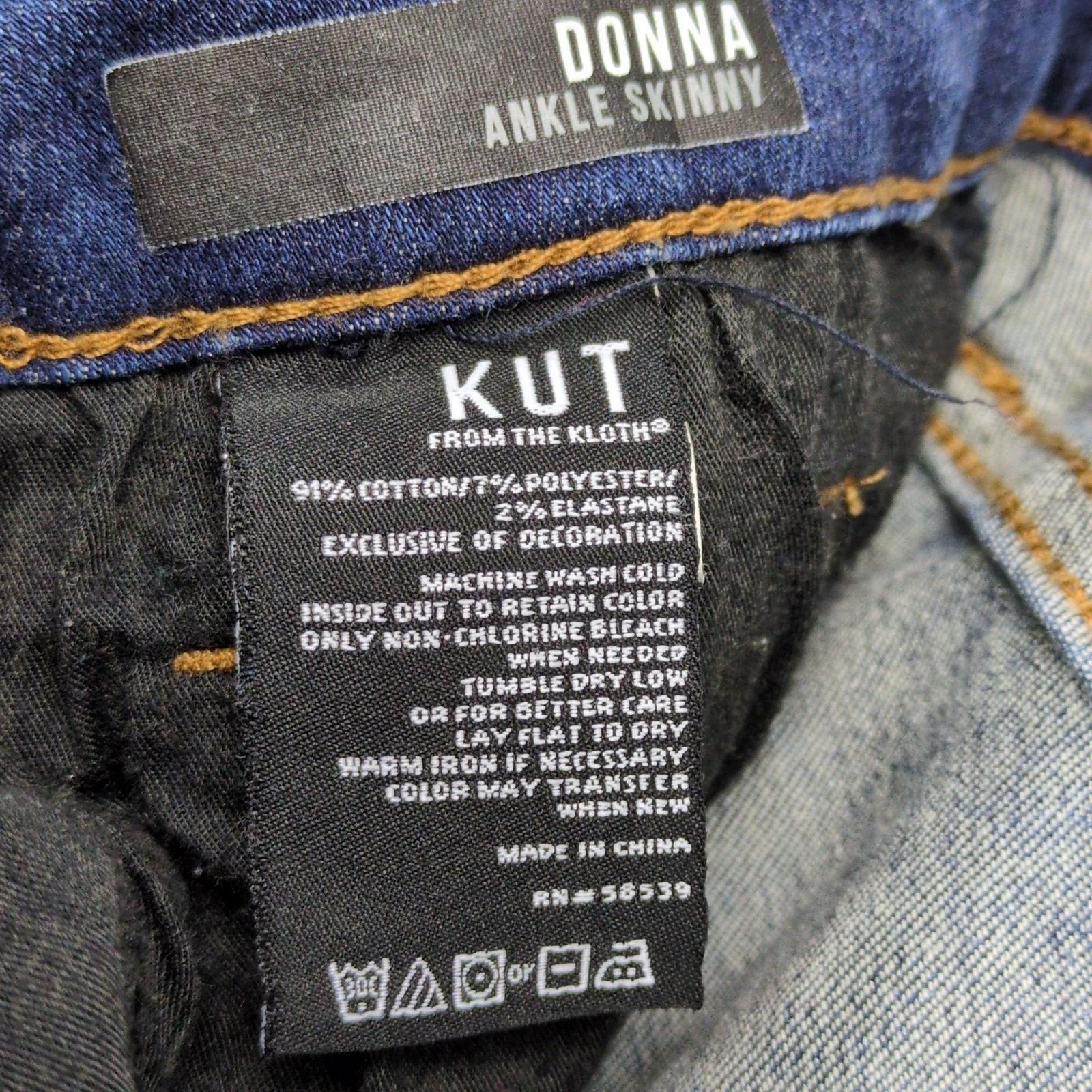Other Kut from the Kloth Donna Ankle Skinny Jeans Women's 8 Size 30" / US 8 / IT 44 - 5 Thumbnail