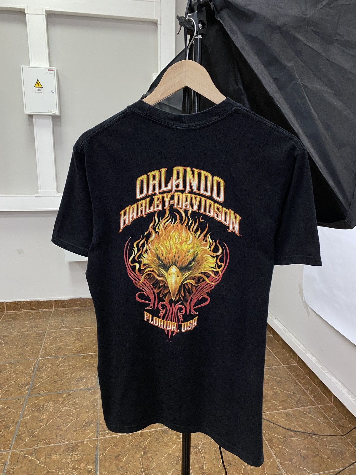 Harley Davidson 🇺🇸 Vintage 90s Harley Davidson Orlando Florida Choppers Tee Size US M / EU 48-50 / 2 - 1 Thumbnail